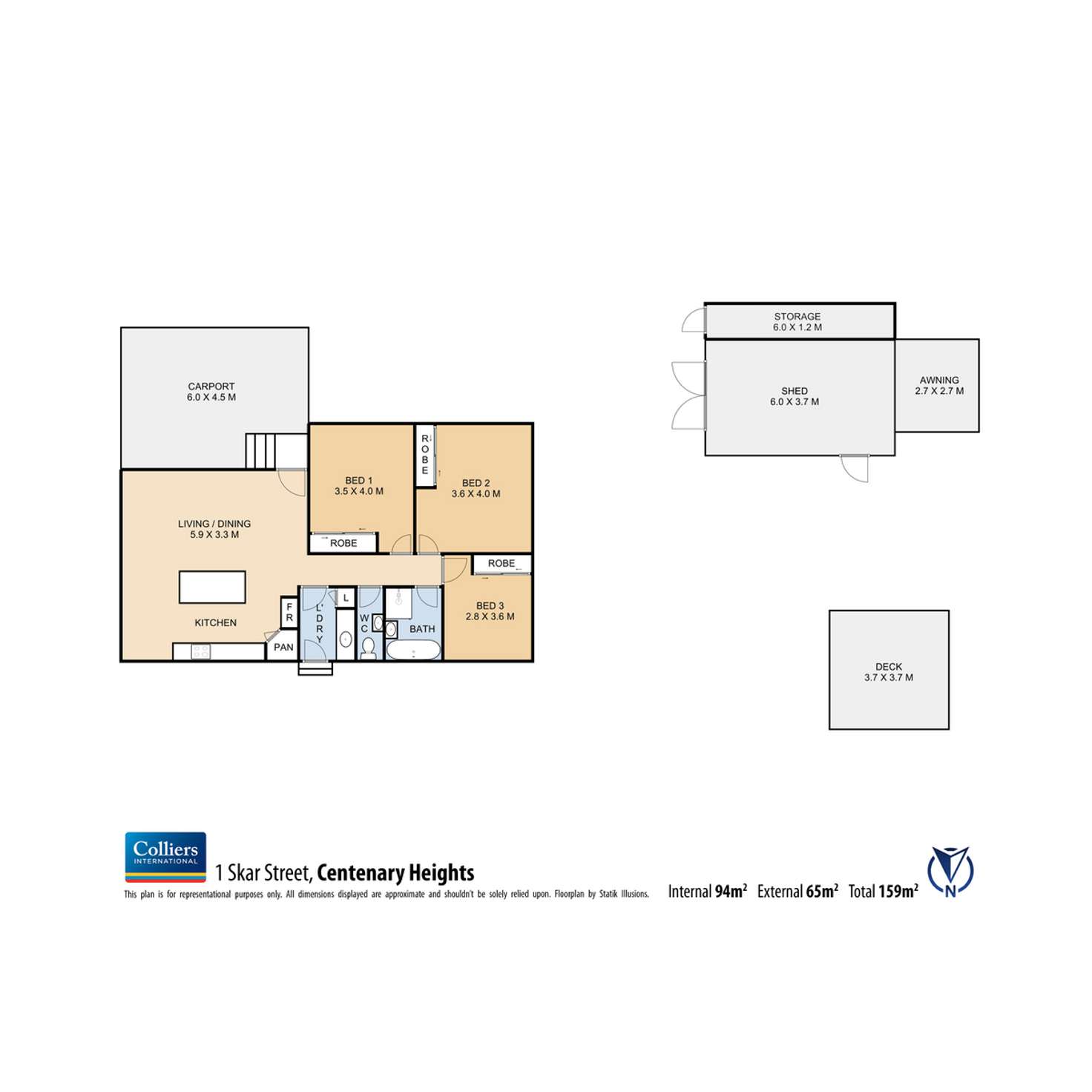Floorplan of Homely house listing, 1 Skar Street, Centenary Heights QLD 4350