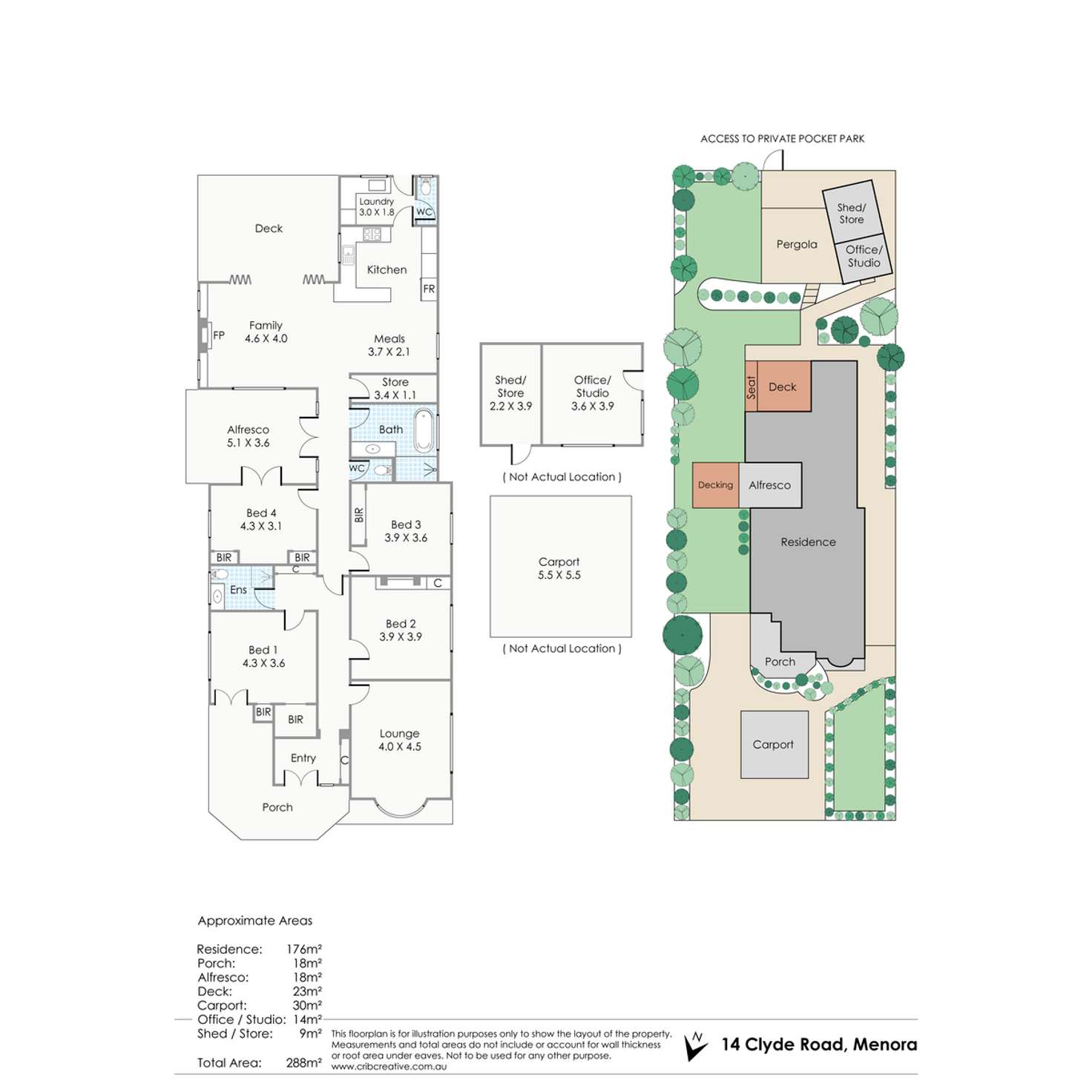 Floorplan of Homely house listing, 14 Clyde Road, Menora WA 6050