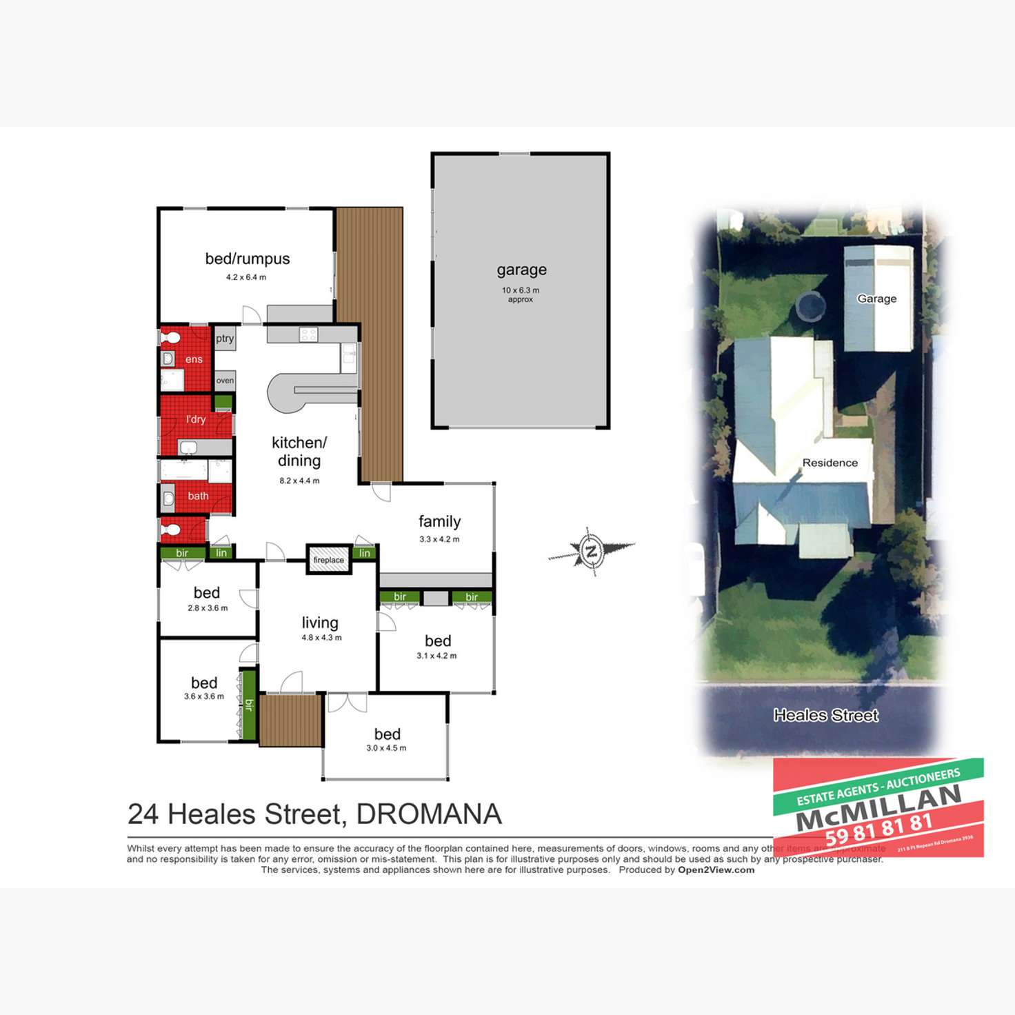 Floorplan of Homely house listing, 24 Heales Street, Dromana VIC 3936