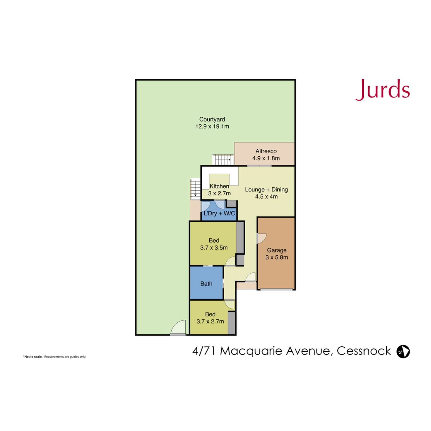 Floorplan of Homely house listing, 4/71 Macquarie Avenue, Cessnock NSW 2325