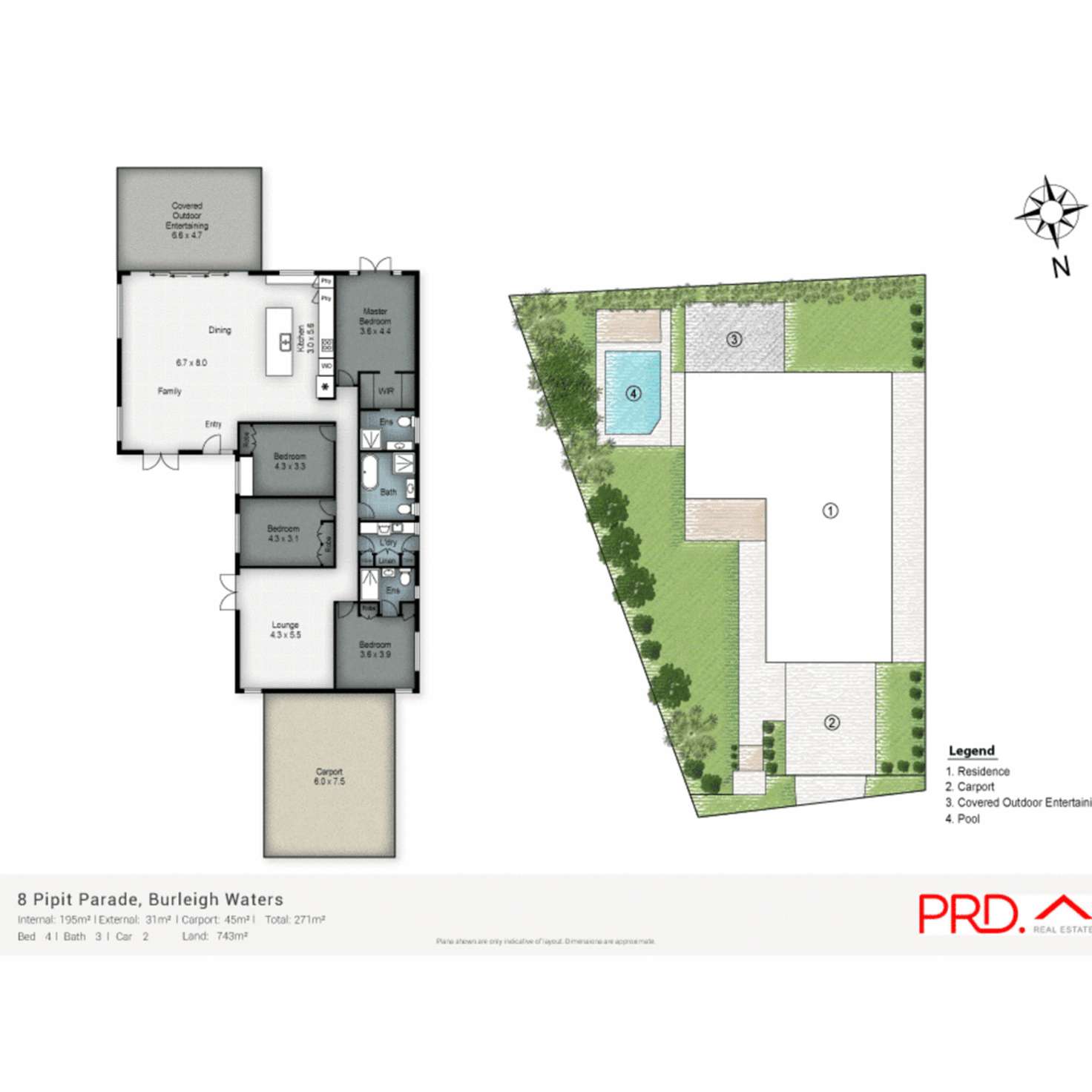 Floorplan of Homely house listing, 8 Pipit Parade, Burleigh Waters QLD 4220