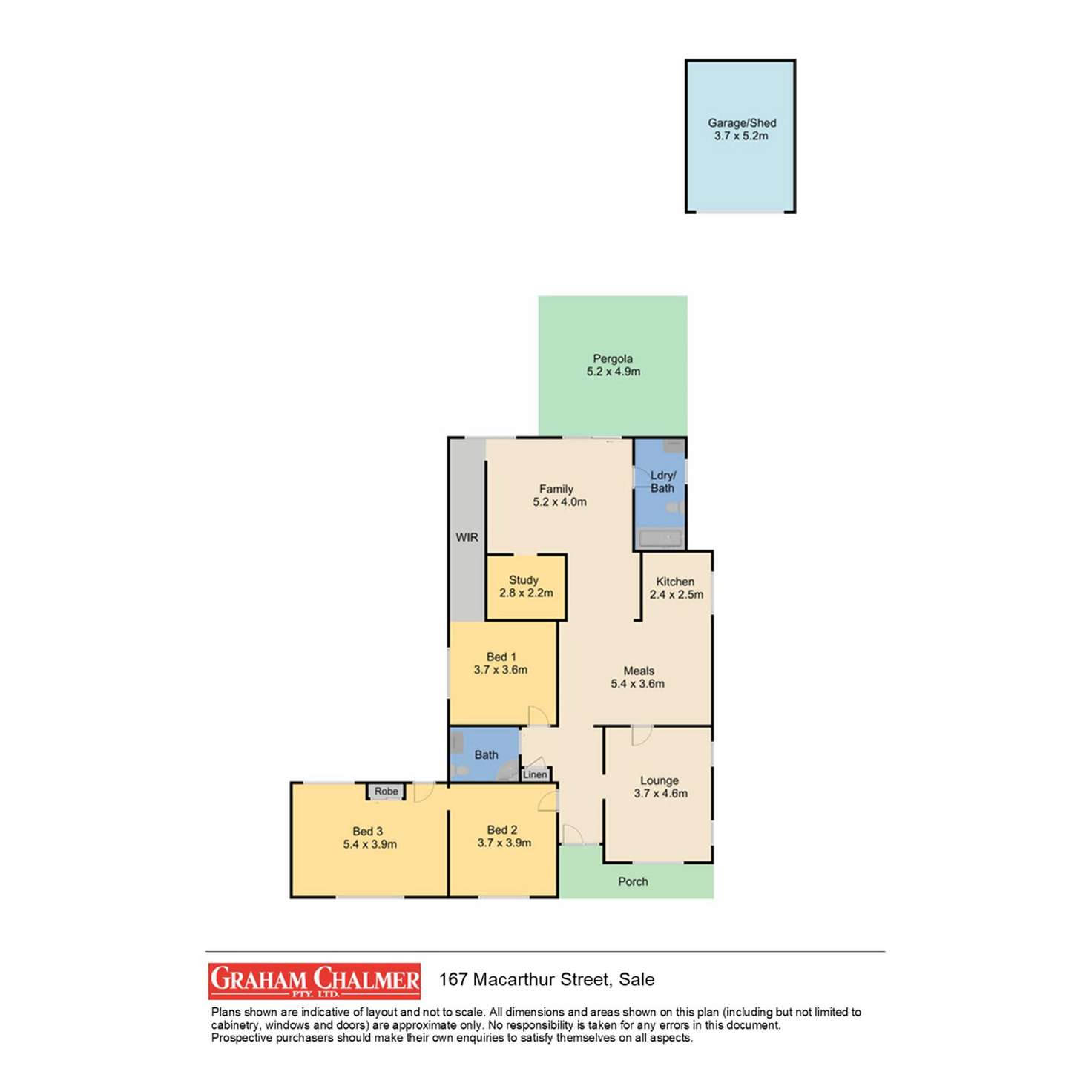 Floorplan of Homely house listing, 167 Macarthur Street, Sale VIC 3850
