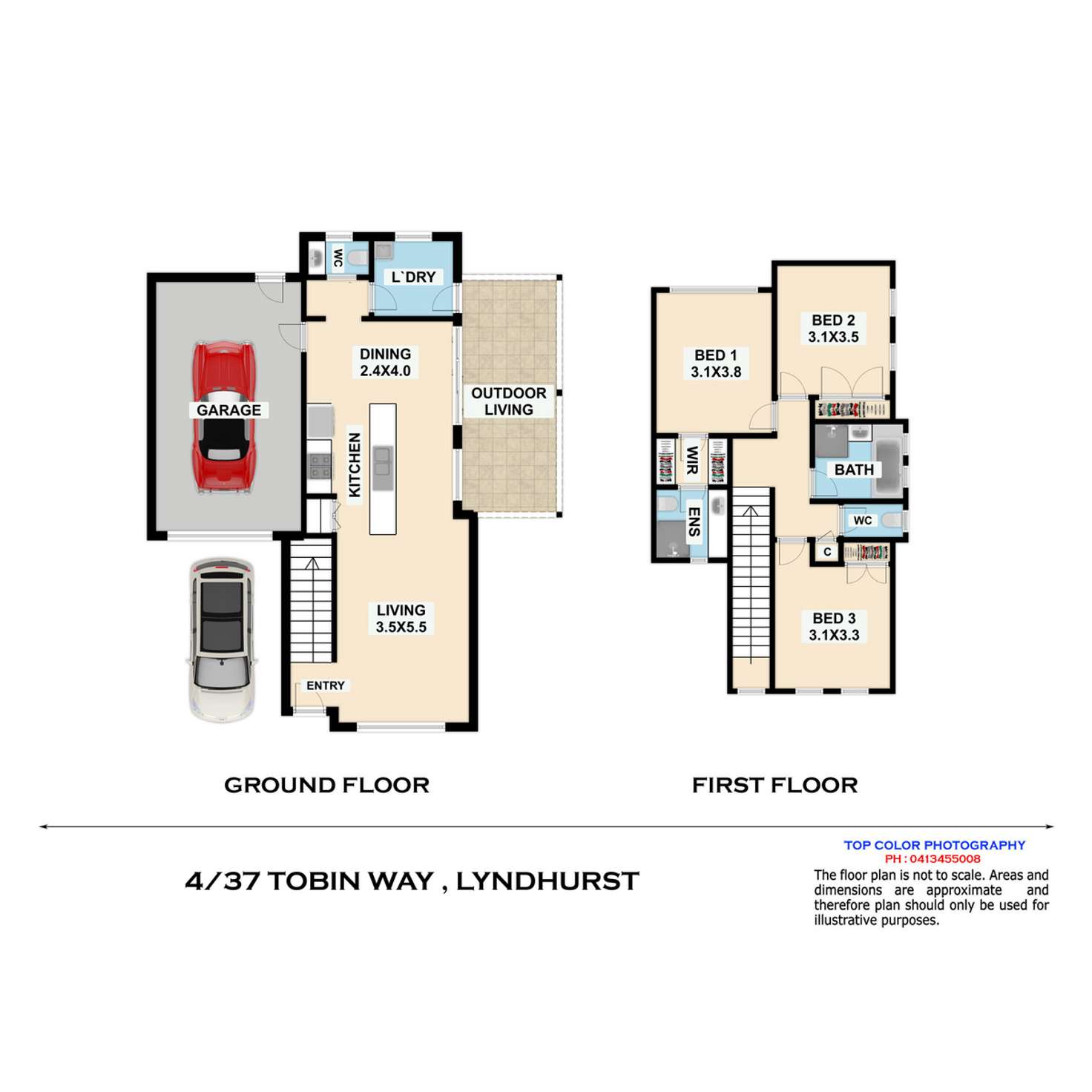 Floorplan of Homely townhouse listing, 4/37 Tobin Way, Lyndhurst VIC 3975