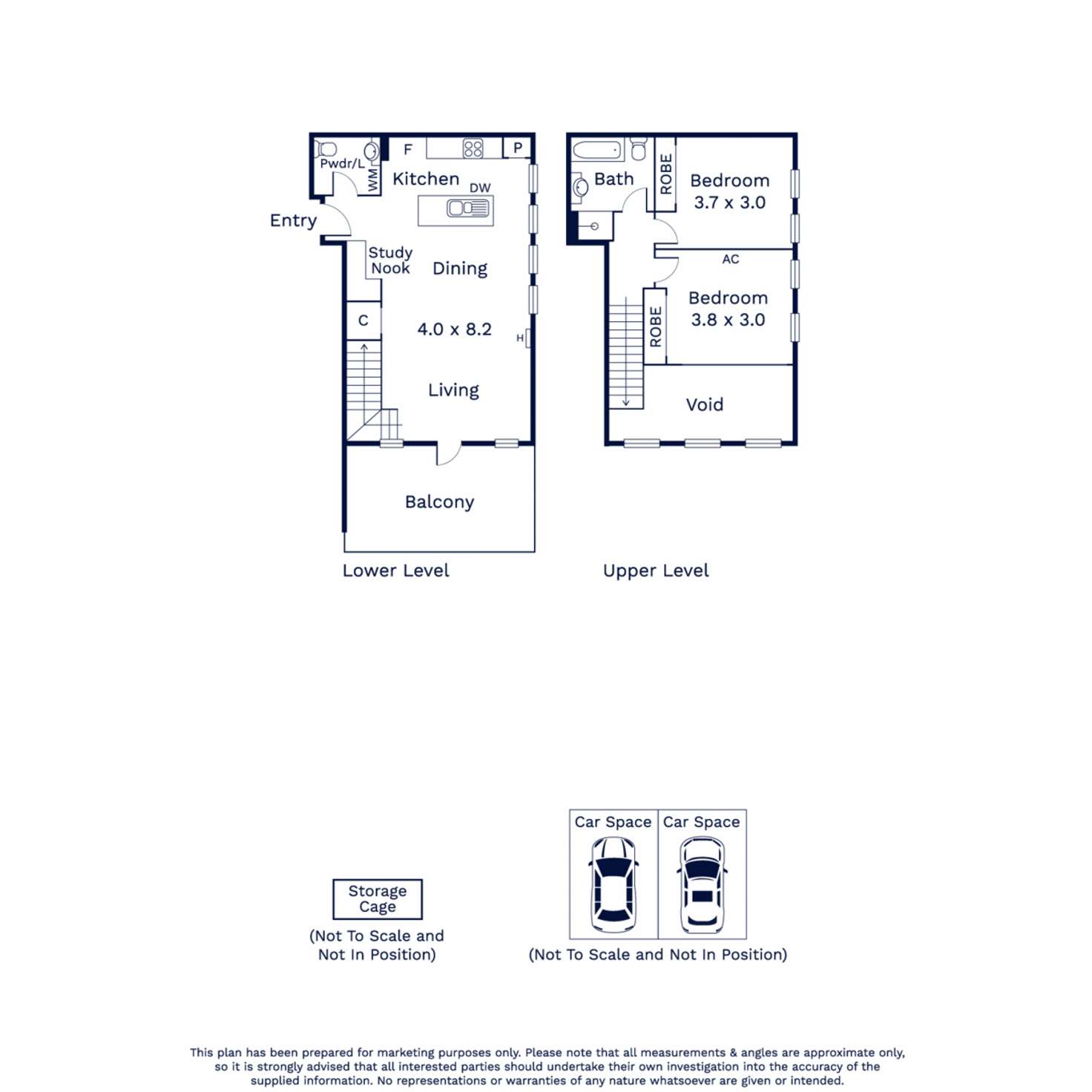 Floorplan of Homely apartment listing, 6/80 Henry Street, Kensington VIC 3031