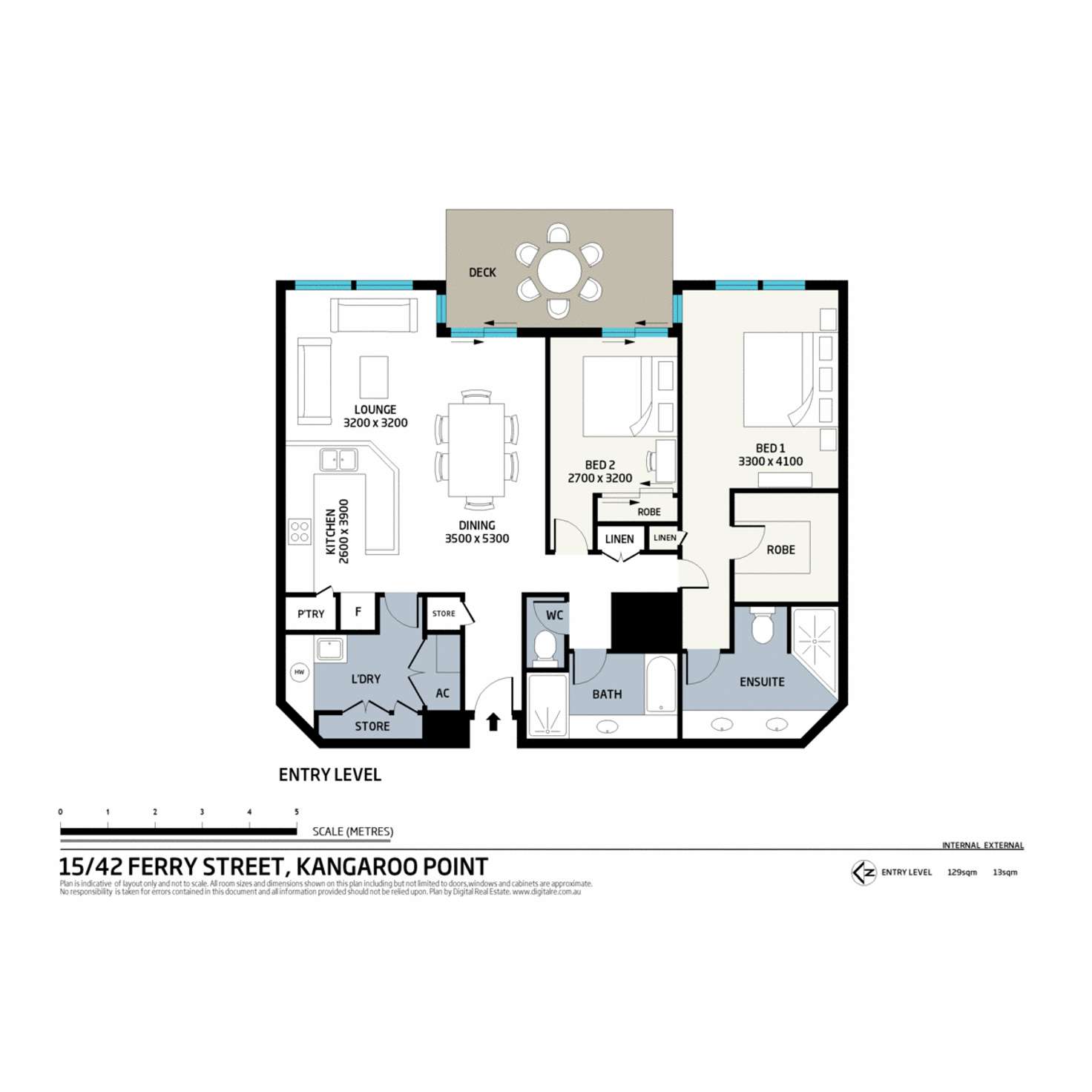 Floorplan of Homely apartment listing, 15/42 Ferry Street, Kangaroo Point QLD 4169
