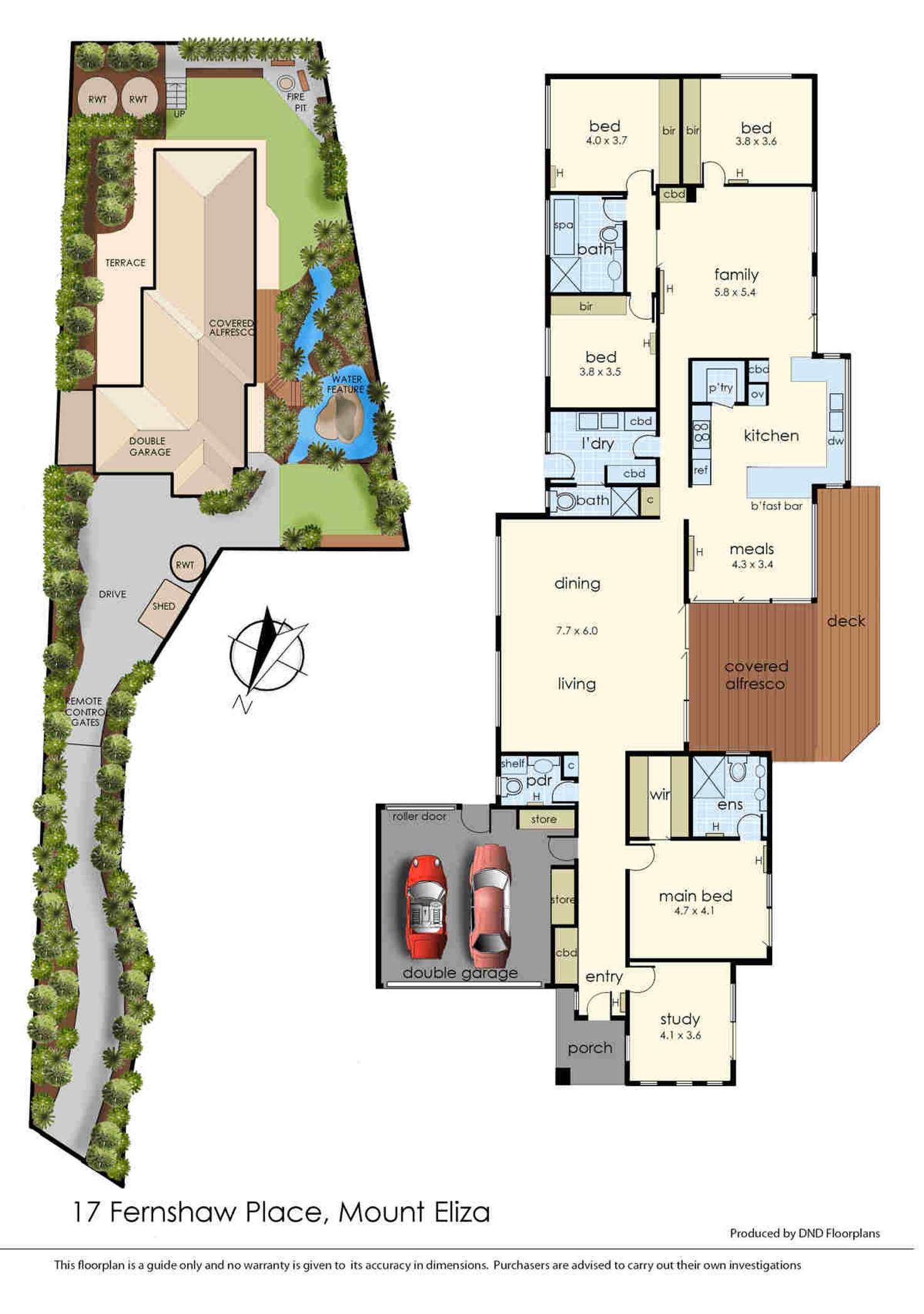 Floorplan of Homely house listing, 17 Fernshaw Place, Mount Eliza VIC 3930