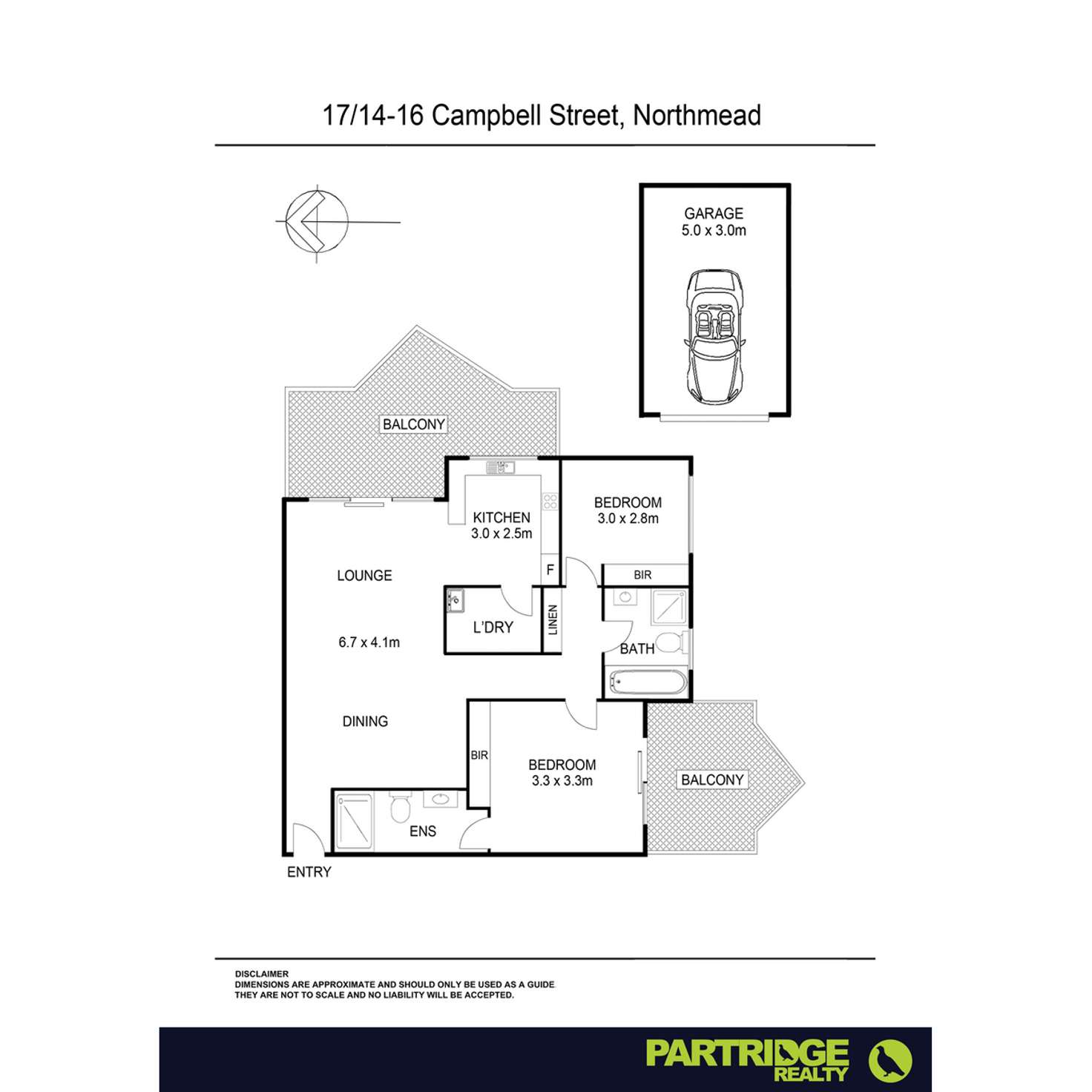 Floorplan of Homely unit listing, 17/14-16 Campbell Street, Northmead NSW 2152