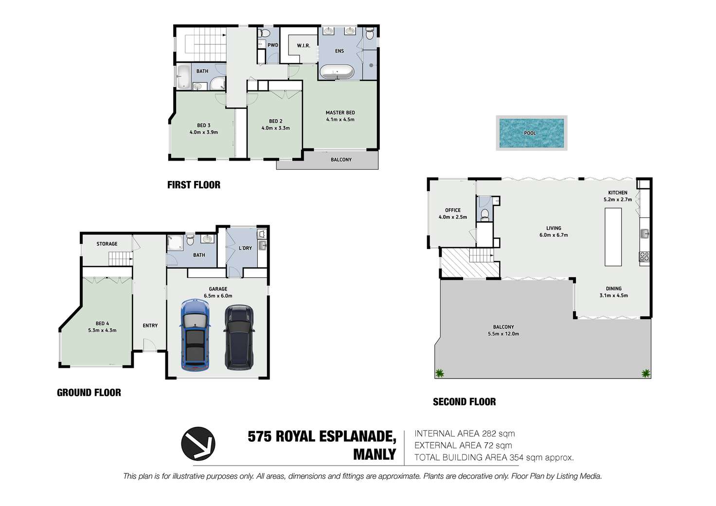 Floorplan of Homely house listing, 575 Royal Esplanade, Manly QLD 4179