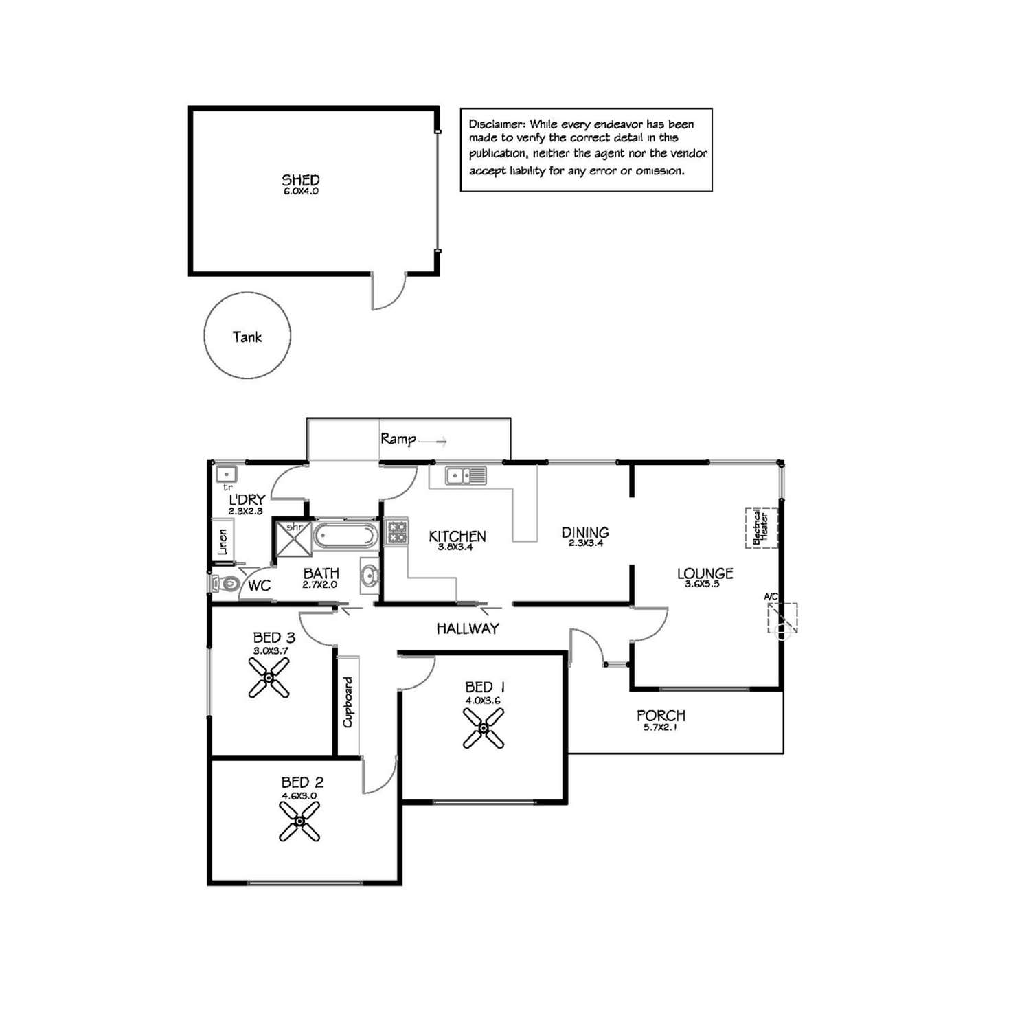 Floorplan of Homely house listing, 30 Eric Avenue, Port Lincoln SA 5606