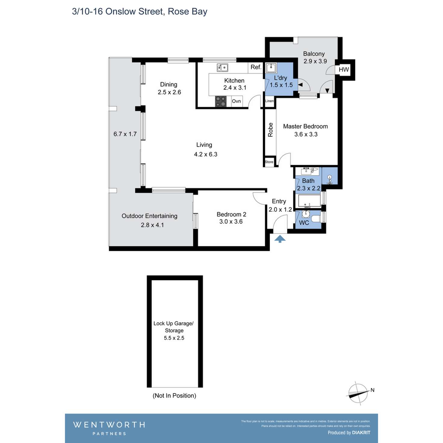 Floorplan of Homely apartment listing, 3/10-16 Onslow Street, Rose Bay NSW 2029