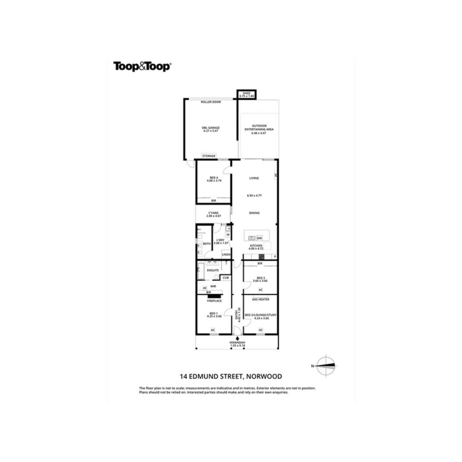 Floorplan of Homely house listing, 14 Edmund Street, Norwood SA 5067