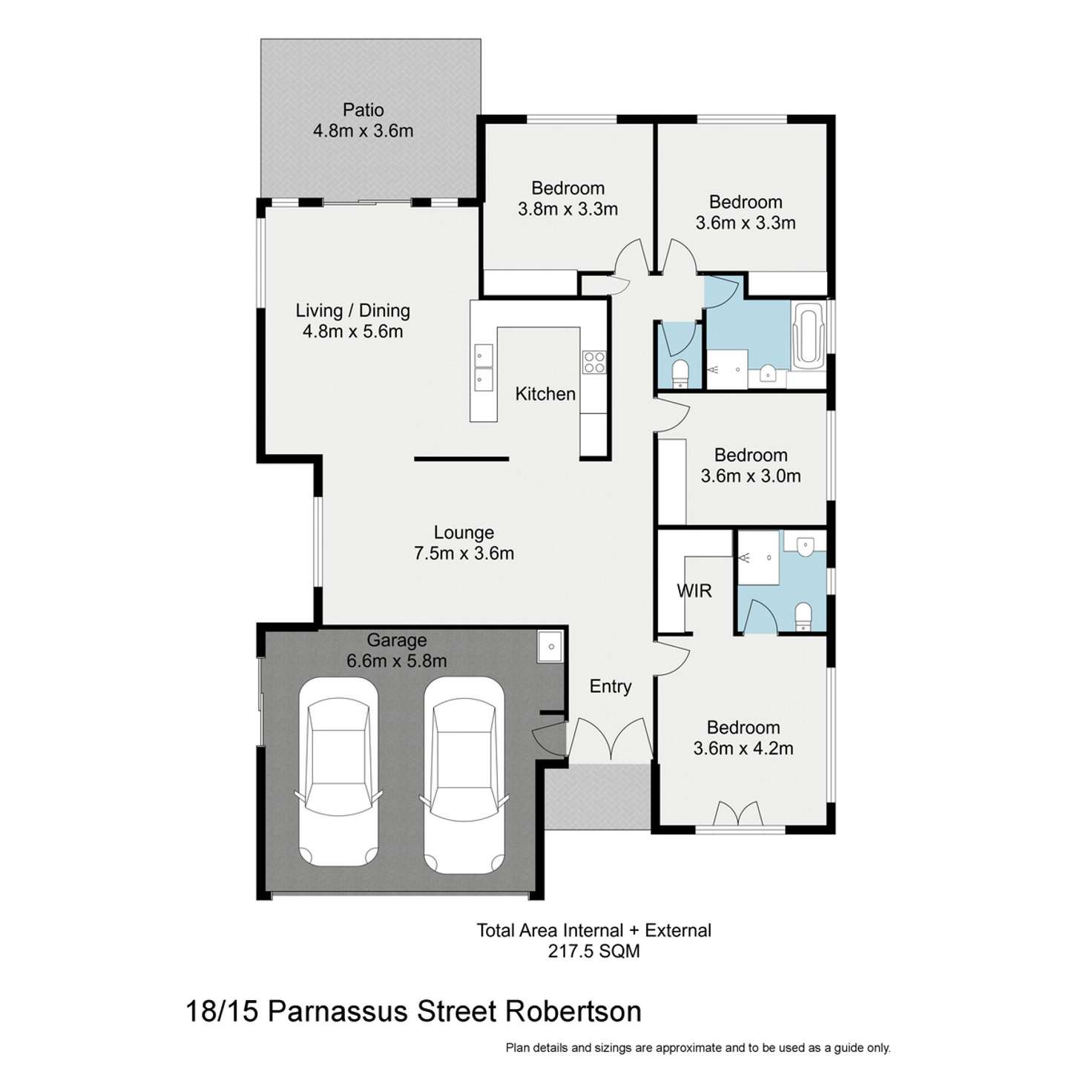 Floorplan of Homely house listing, 18 Magnolia Grove, Robertson QLD 4109