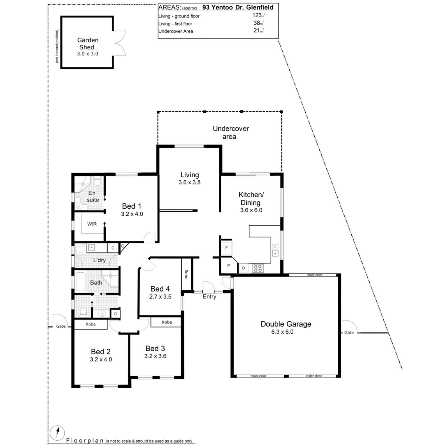 Floorplan of Homely house listing, 93 Yentoo Drive, Glenfield Park NSW 2650