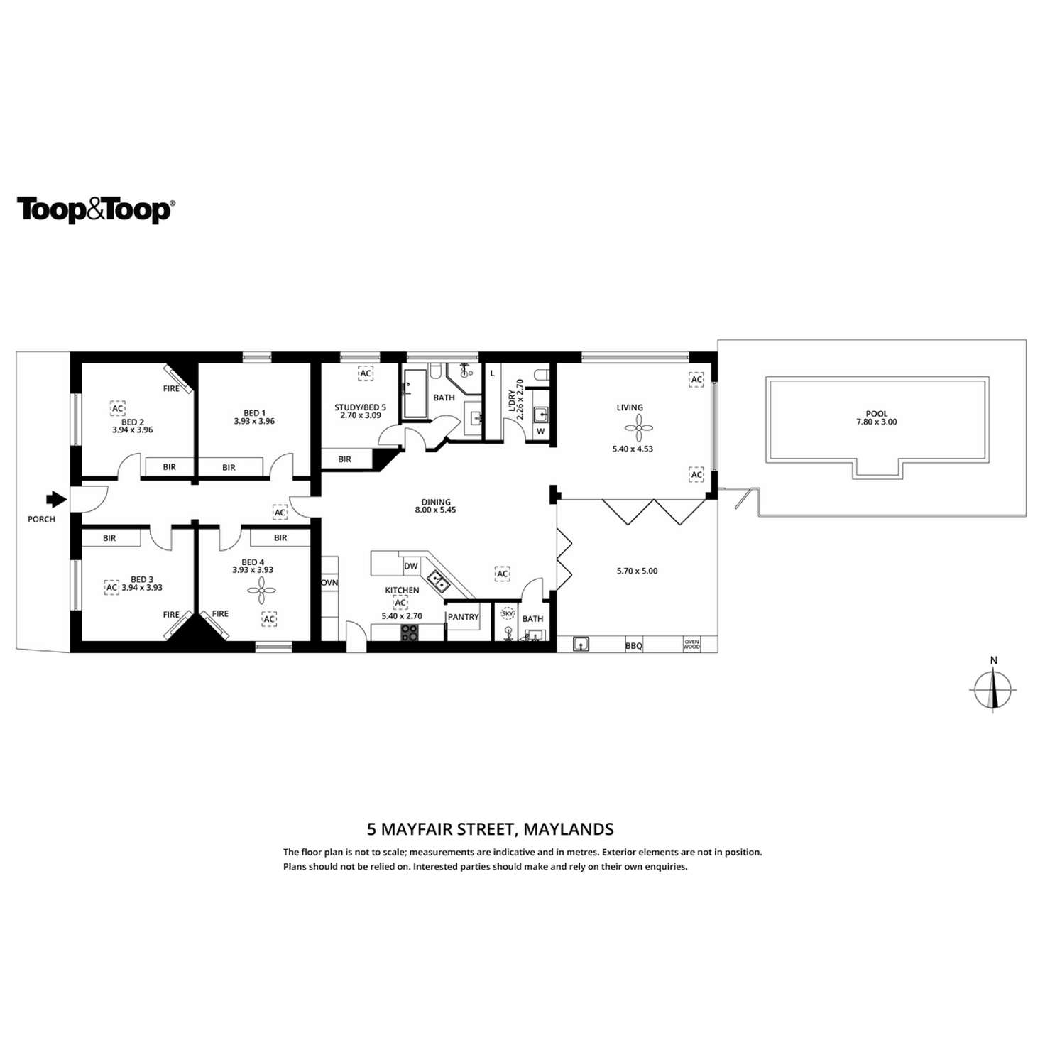 Floorplan of Homely house listing, 5 Mayfair Street, Maylands SA 5069