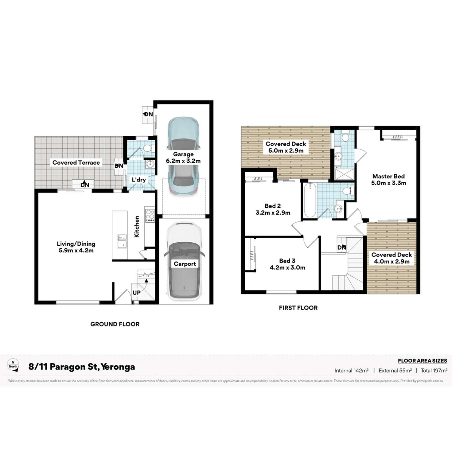 Floorplan of Homely townhouse listing, 8/11 Paragon Street, Yeronga QLD 4104