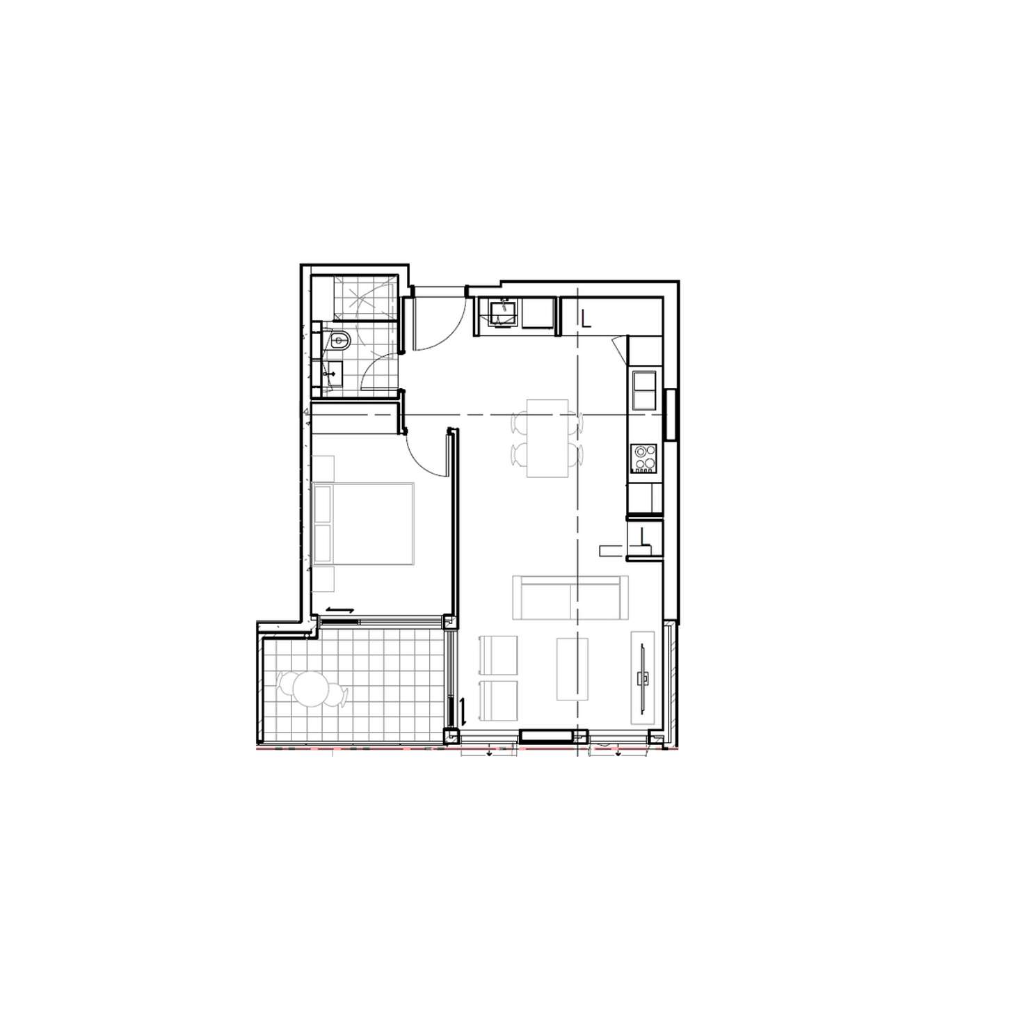 Floorplan of Homely apartment listing, 103/18-28 Neild Avenue, Darlinghurst NSW 2010