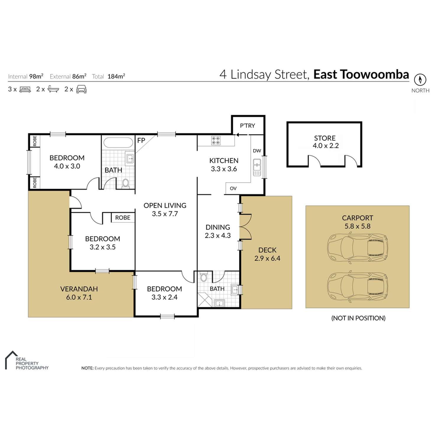 Floorplan of Homely house listing, 4 Lindsay Street, East Toowoomba QLD 4350