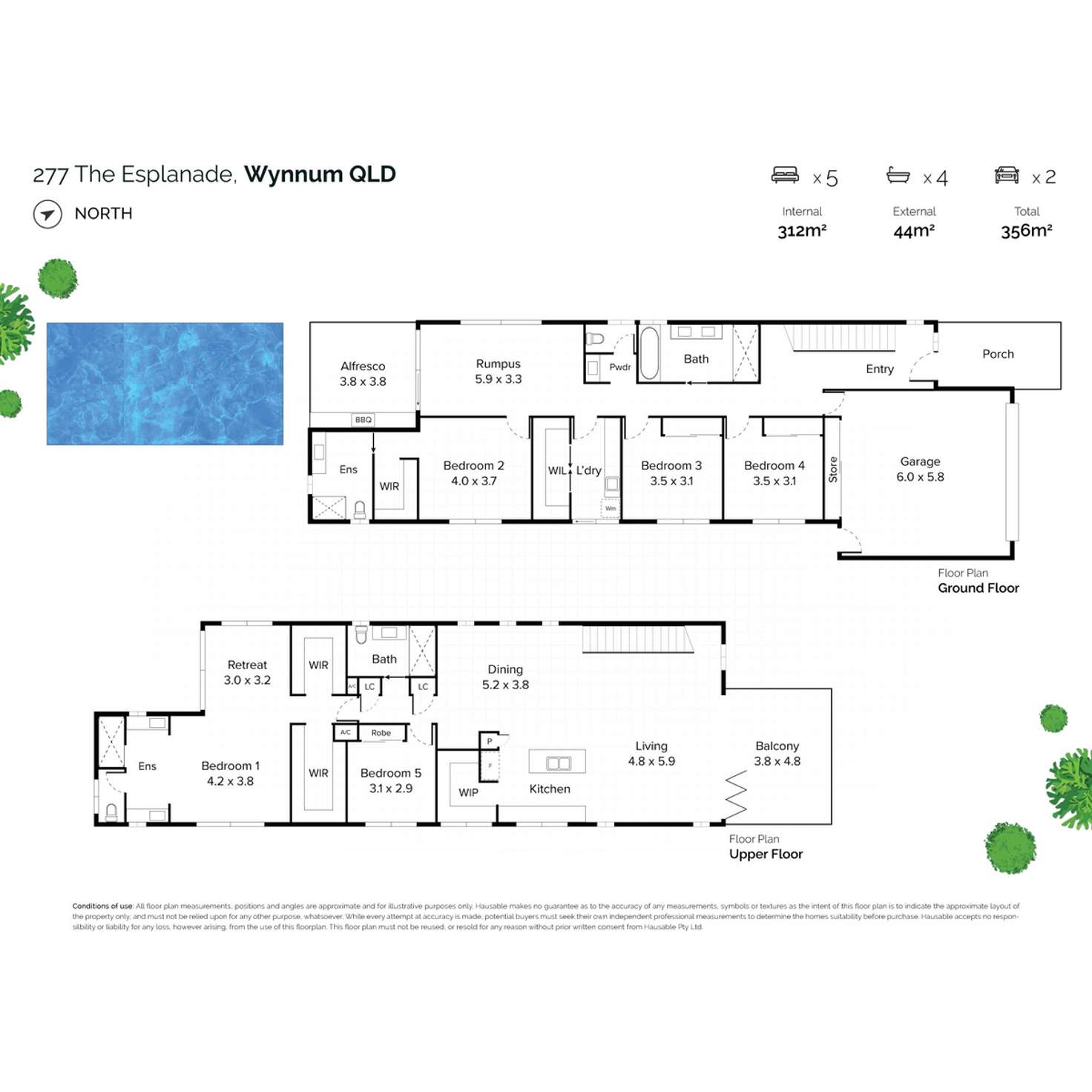 Floorplan of Homely house listing, 277 The Esplanade, Wynnum QLD 4178