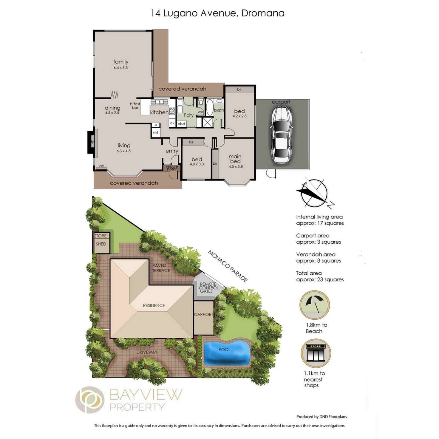 Floorplan of Homely house listing, 14 Lugano Avenue, Dromana VIC 3936