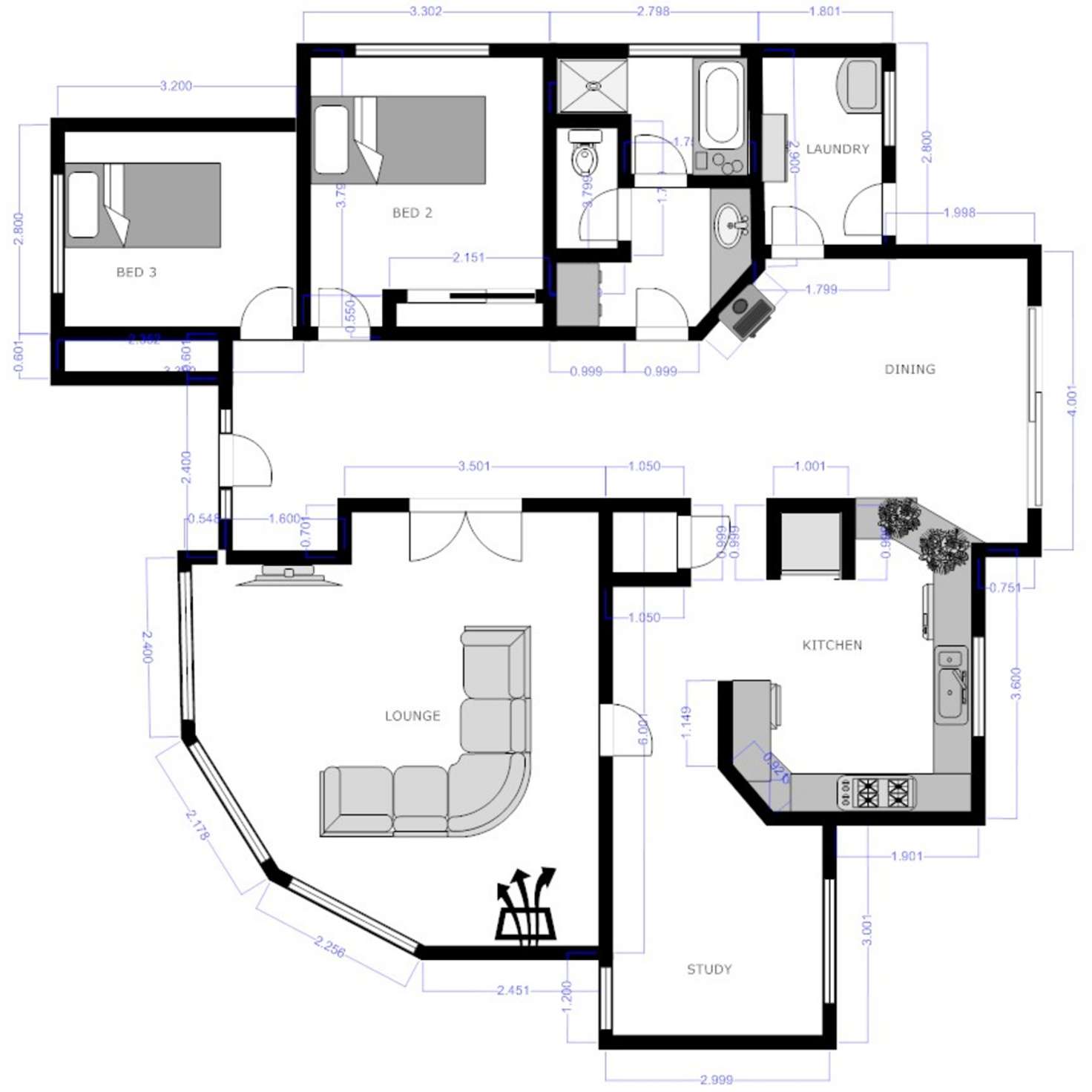 Floorplan of Homely house listing, 3 Kestrel Place, Port Lincoln SA 5606