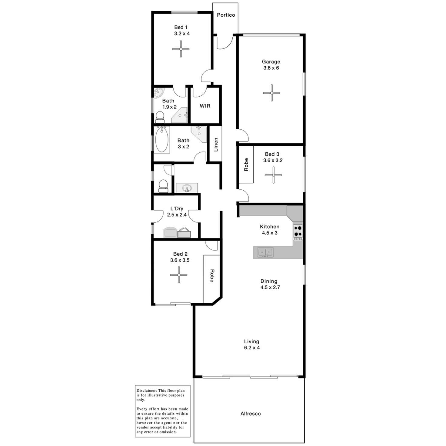 Floorplan of Homely house listing, 7 Cove View Drive, Port Lincoln SA 5606