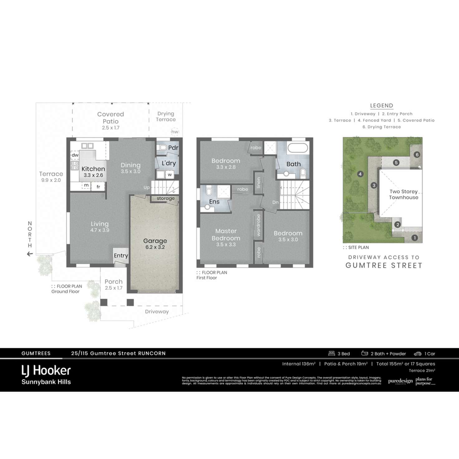 Floorplan of Homely townhouse listing, 25/115 Gumtree Street, Runcorn QLD 4113