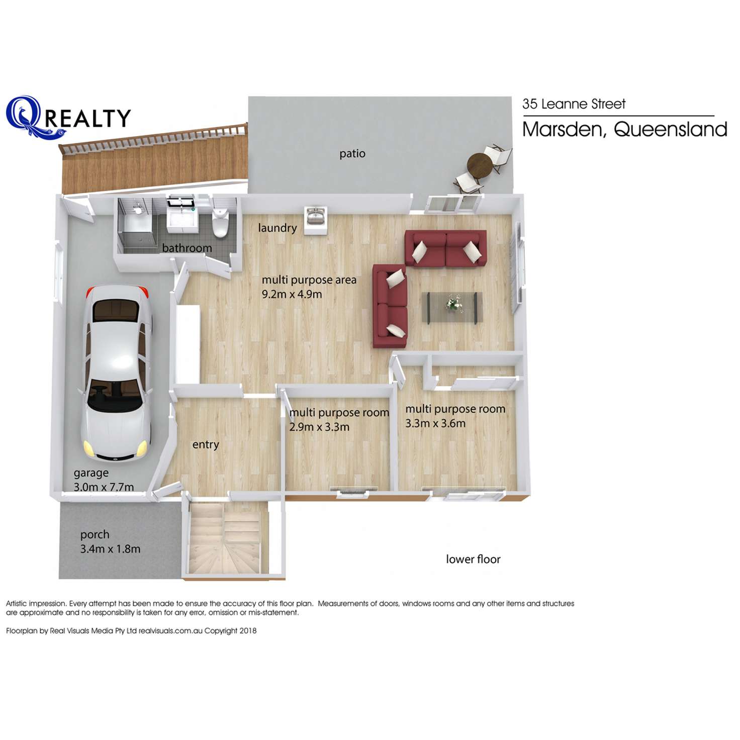 Floorplan of Homely house listing, 35 Leanne Street, Marsden QLD 4132