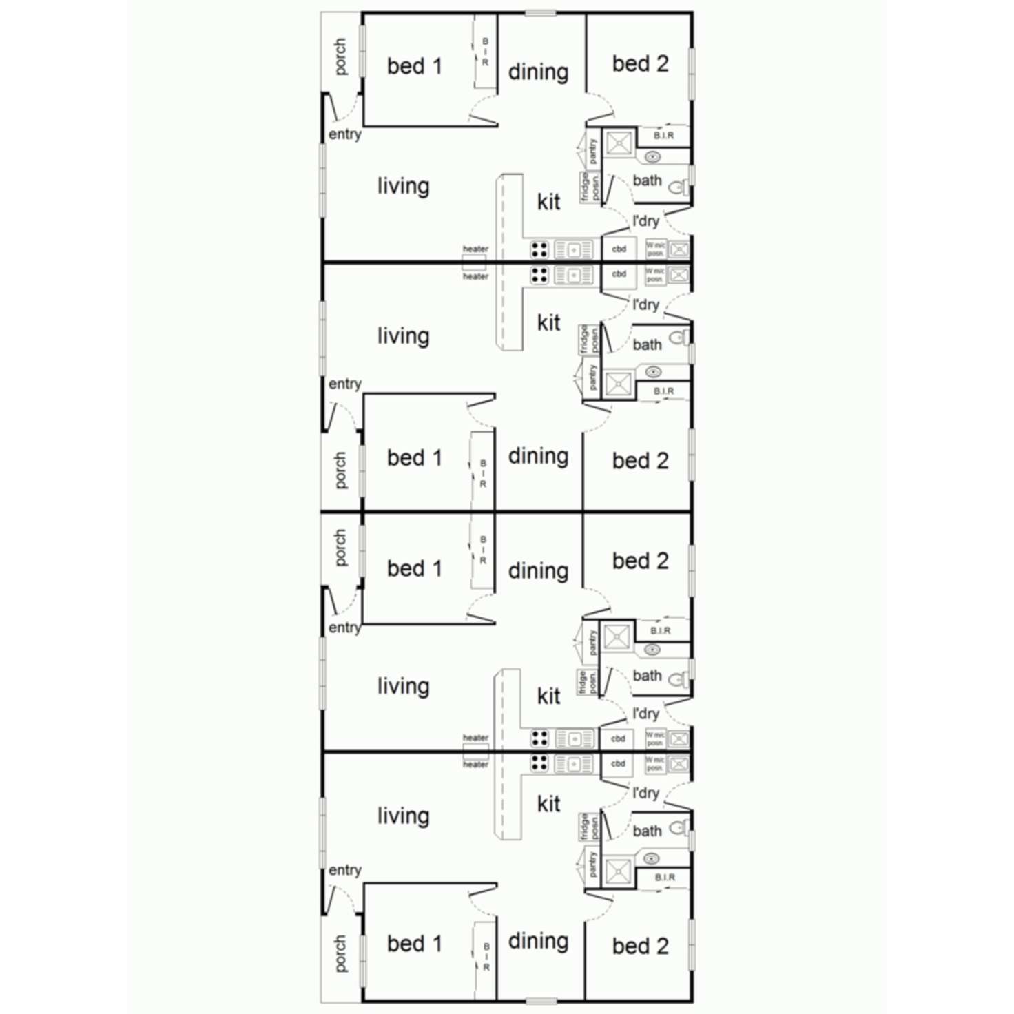 Floorplan of Homely unit listing, 2/729 Lavis Street, Albury NSW 2640