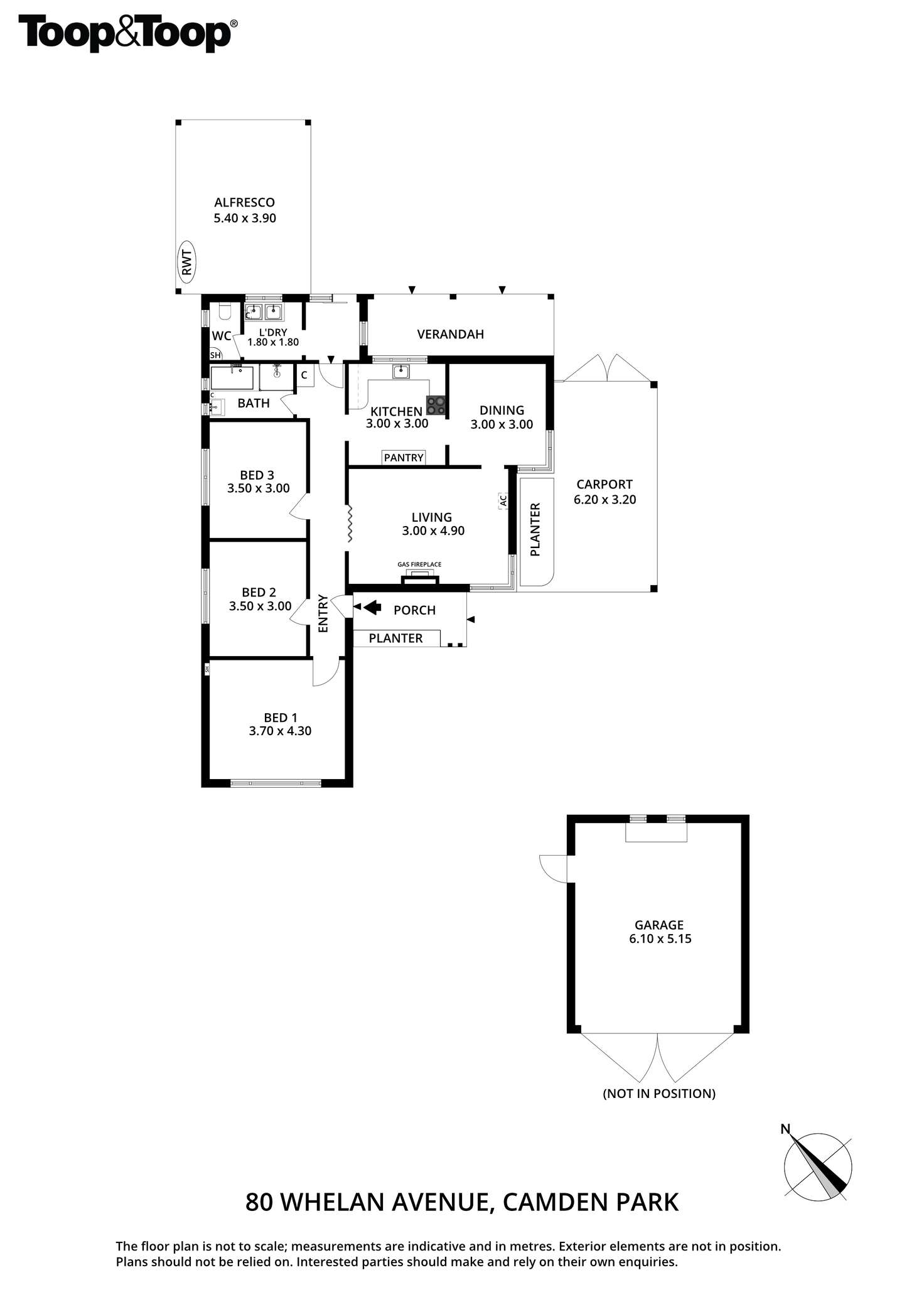 Floorplan of Homely house listing, 80 Whelan Avenue, Camden Park SA 5038