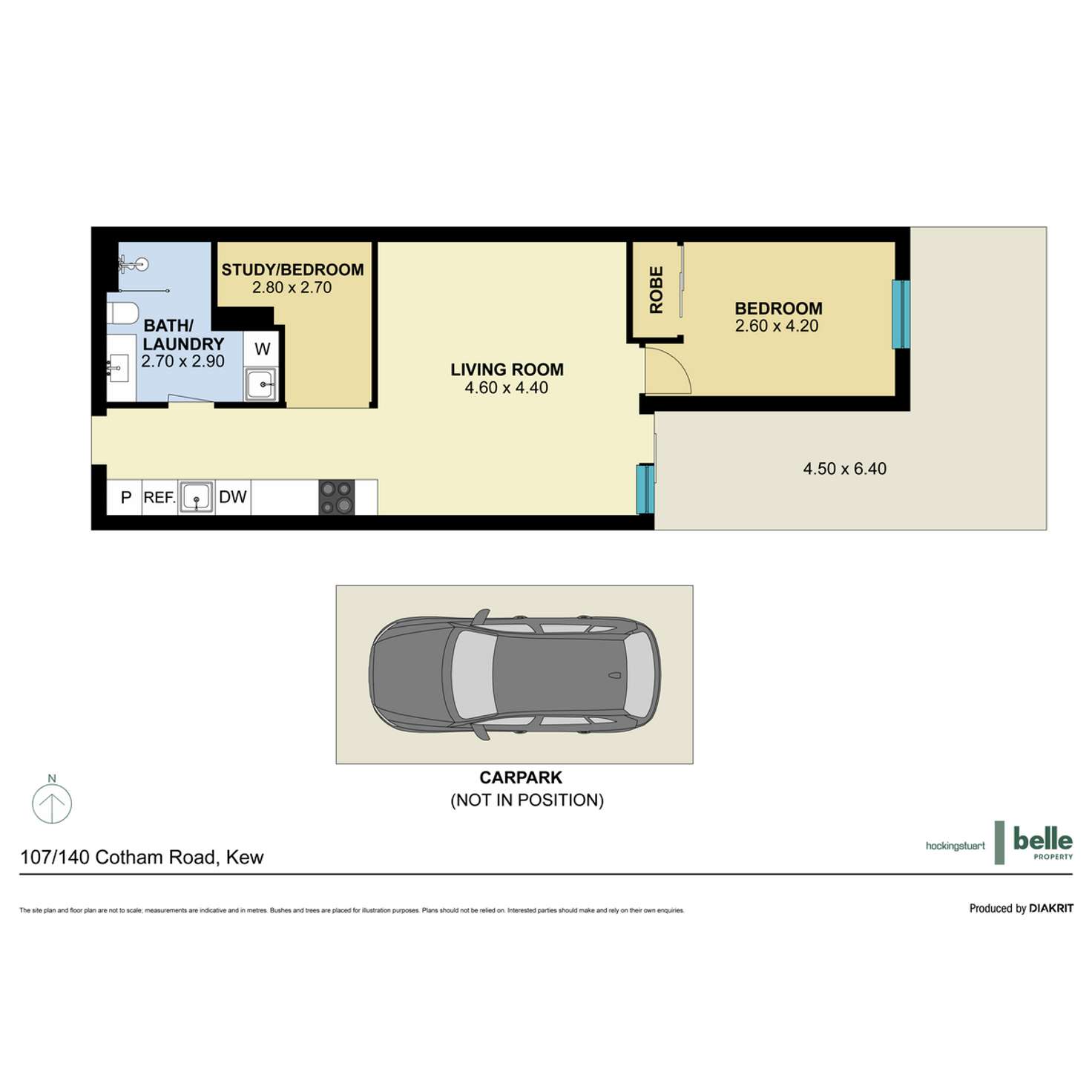 Floorplan of Homely apartment listing, 107/140 Cotham Road, Kew VIC 3101