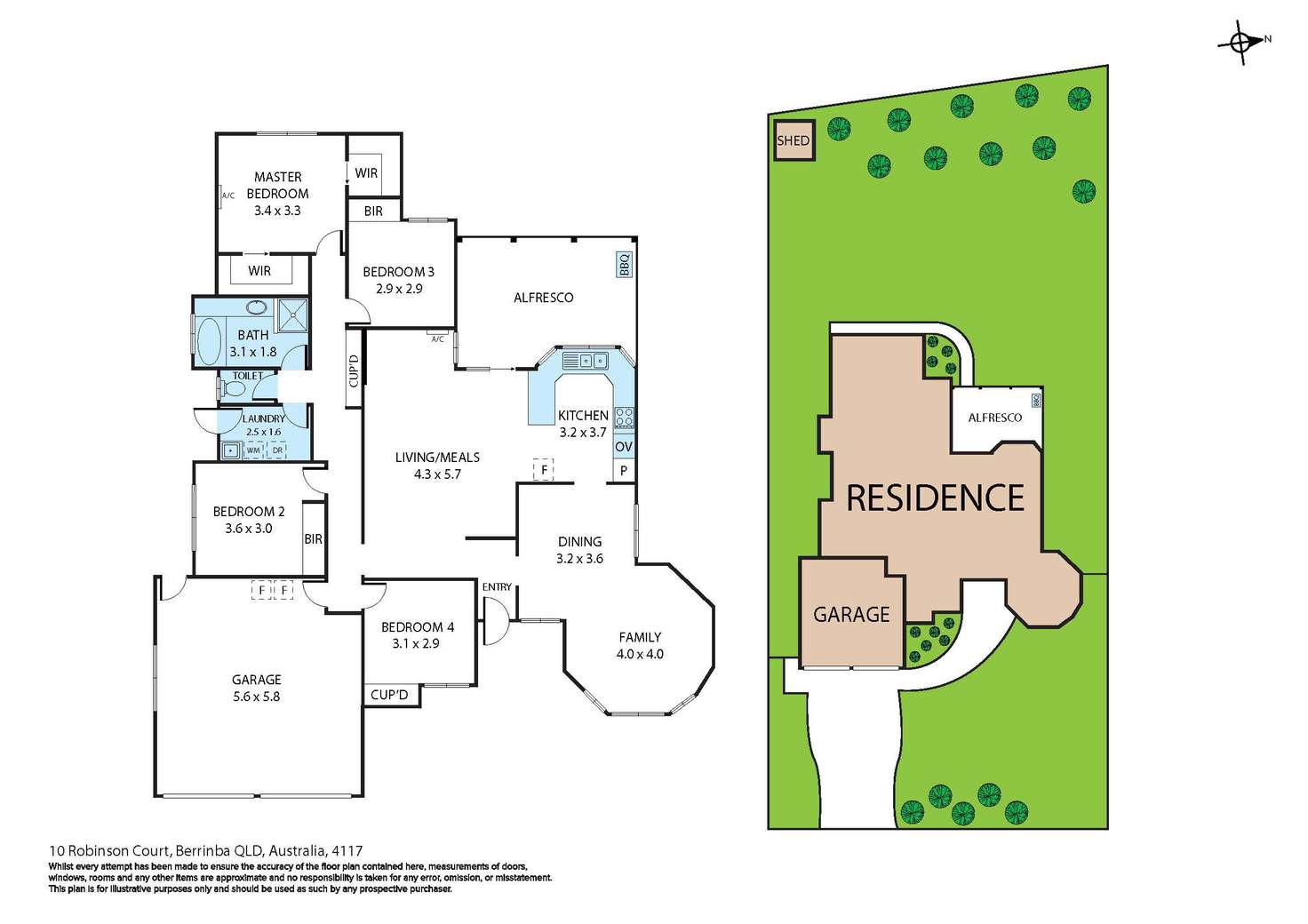 Floorplan of Homely house listing, 10 Robinson Court, Berrinba QLD 4117