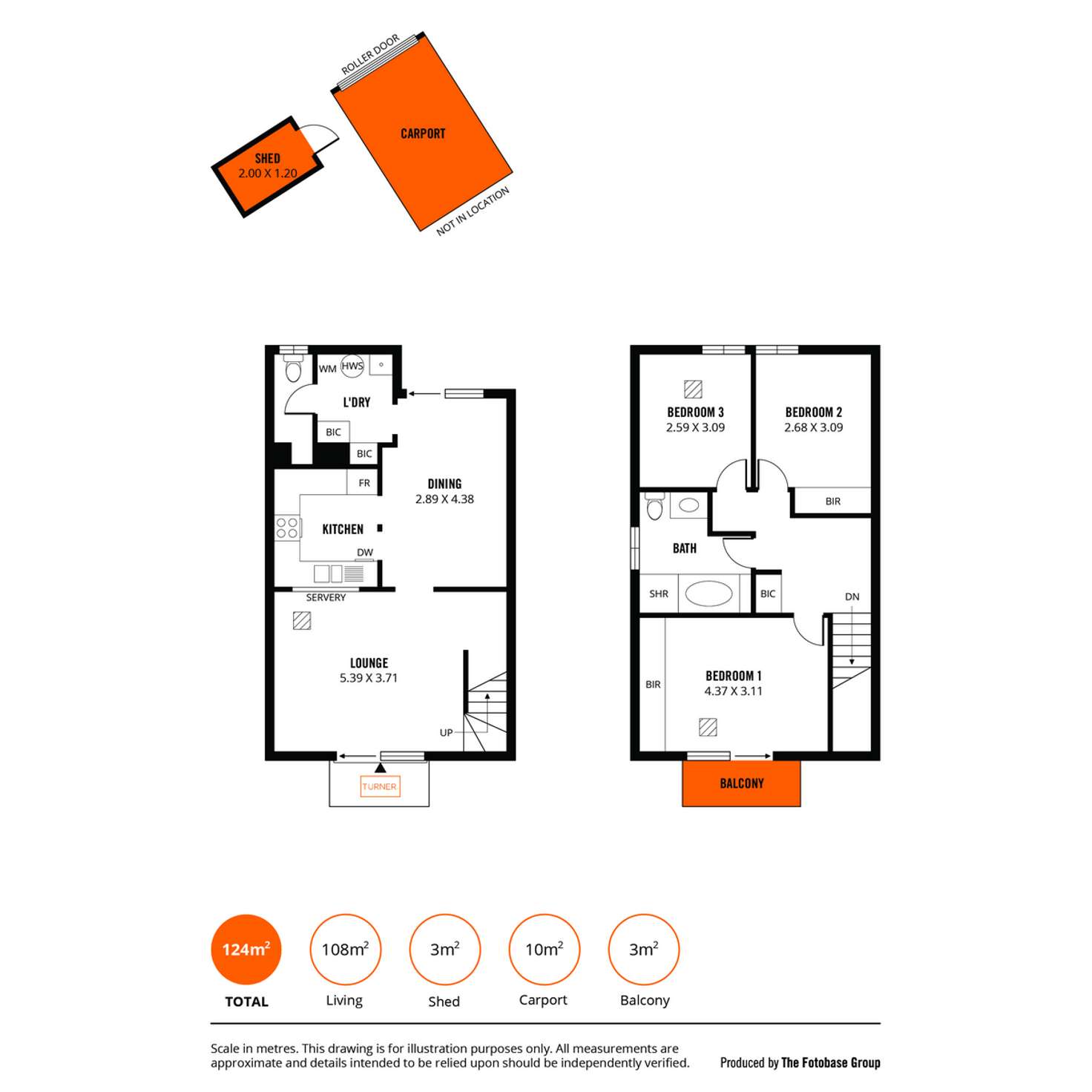 Floorplan of Homely townhouse listing, 4/45 Falie Drive, North Haven SA 5018