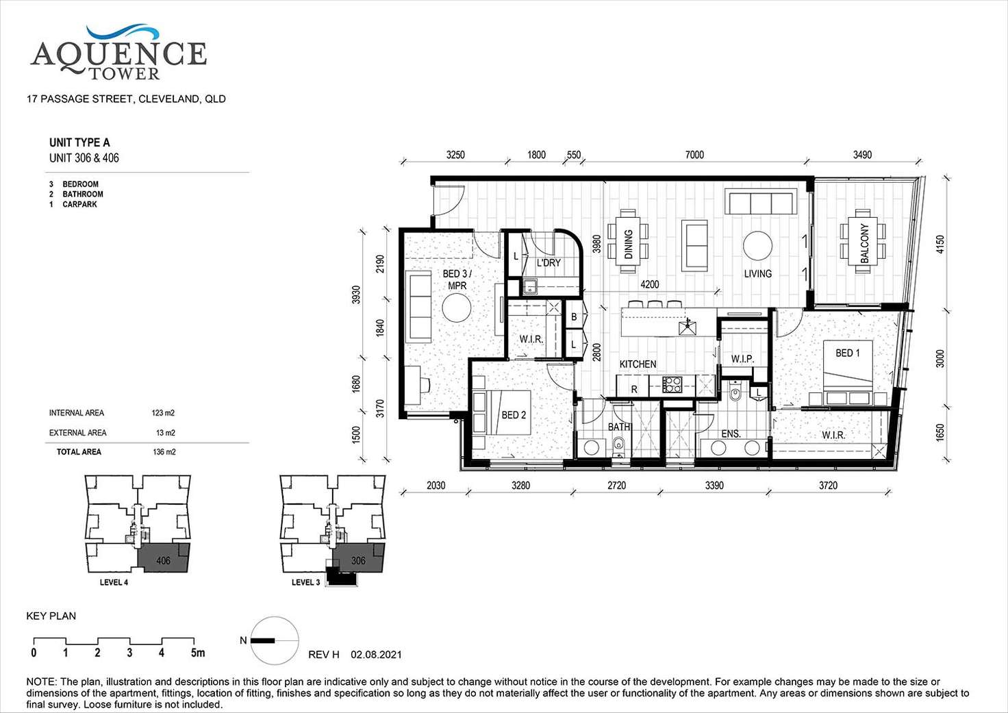 Floorplan of Homely apartment listing, 306/17 Passage Street, Cleveland QLD 4163