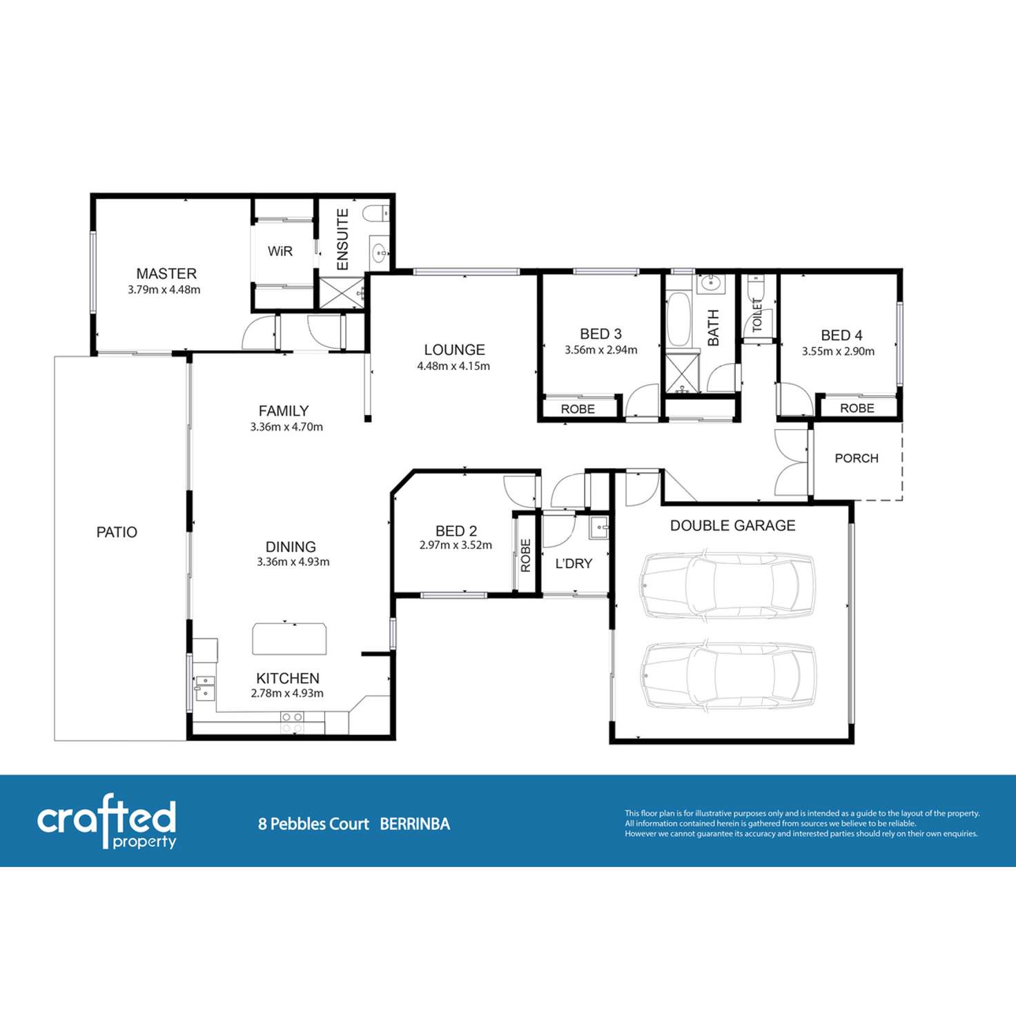Floorplan of Homely house listing, 8 Pebbles Court, Berrinba QLD 4117