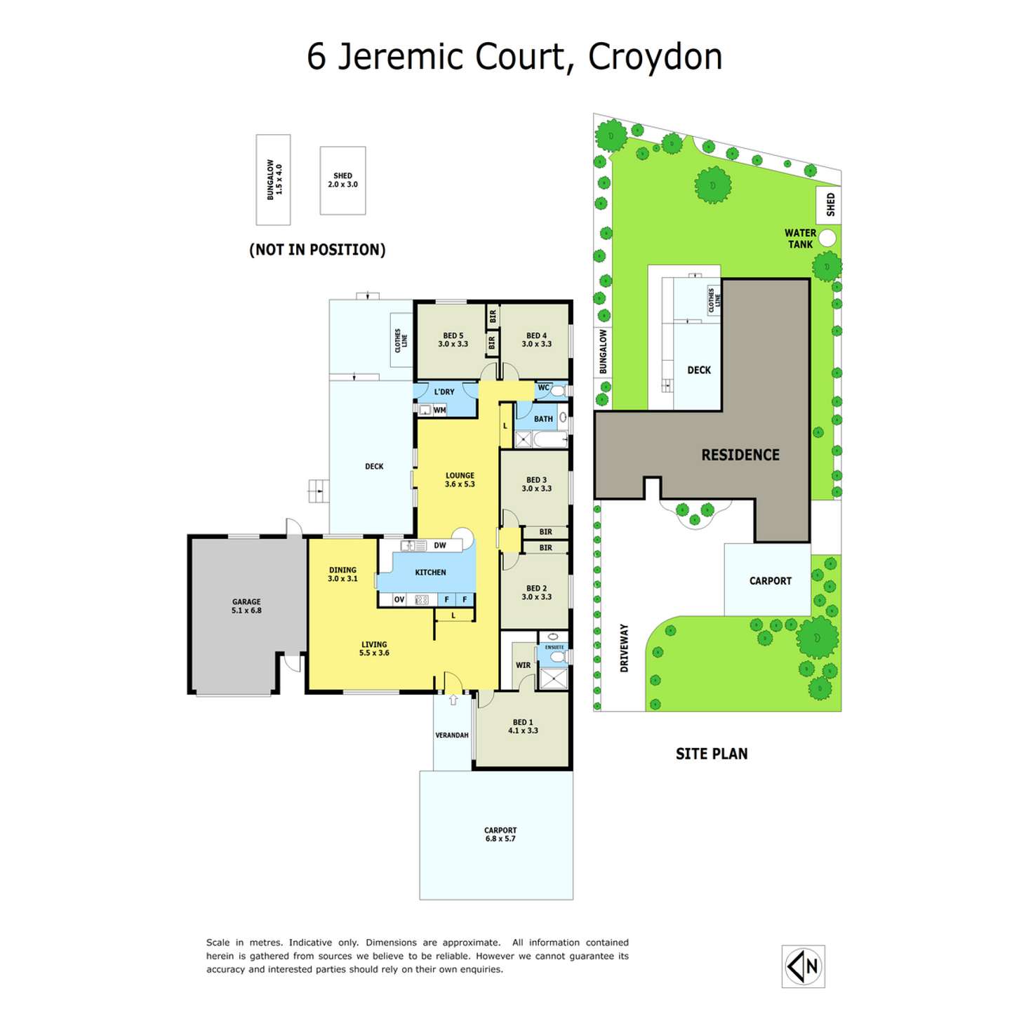 Floorplan of Homely house listing, 6 Jeremic Court, Croydon North VIC 3136