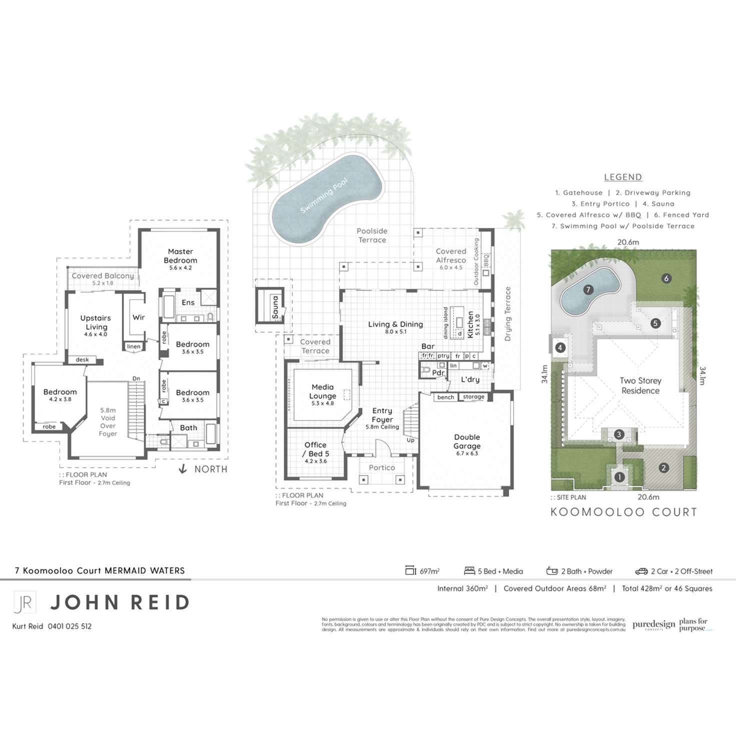 Floorplan of Homely house listing, 7 Koomooloo Court, Mermaid Waters QLD 4218
