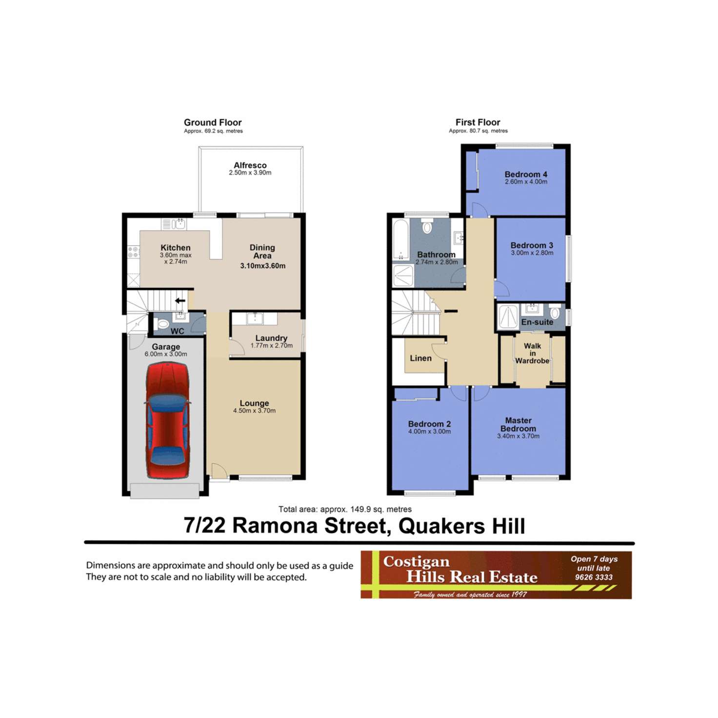 Floorplan of Homely townhouse listing, 7/22-24 Ramona Street, Quakers Hill NSW 2763