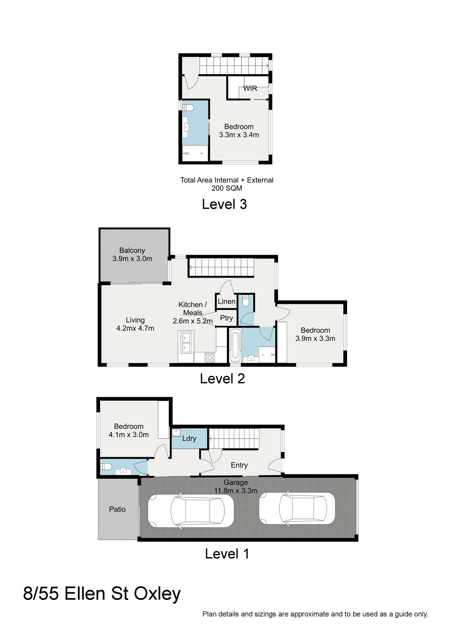 Floorplan of Homely house listing, 8/57 Ellen Street, Oxley QLD 4075