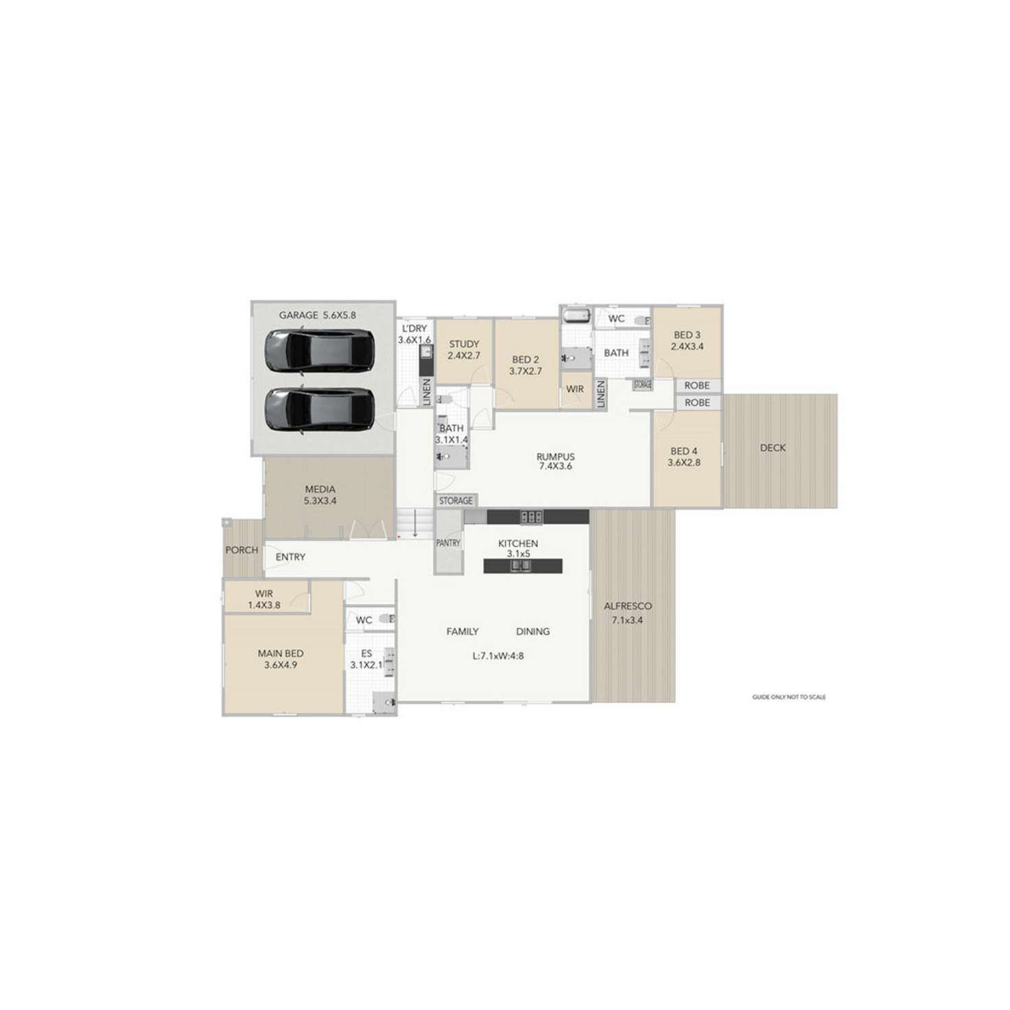 Floorplan of Homely house listing, 14 Rufous Crescent, Brookwater QLD 4300