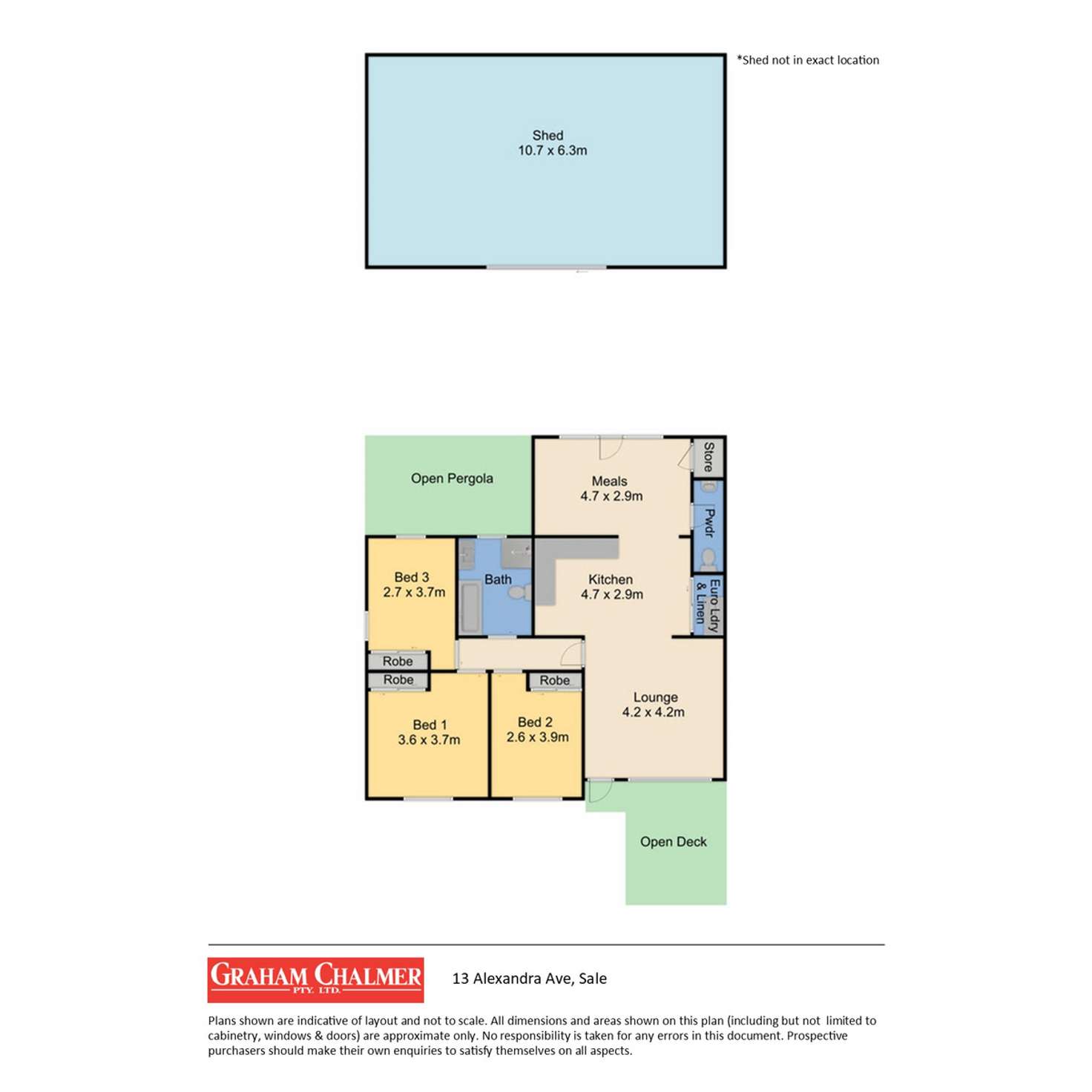 Floorplan of Homely house listing, 13 Alexandra Avenue, Sale VIC 3850