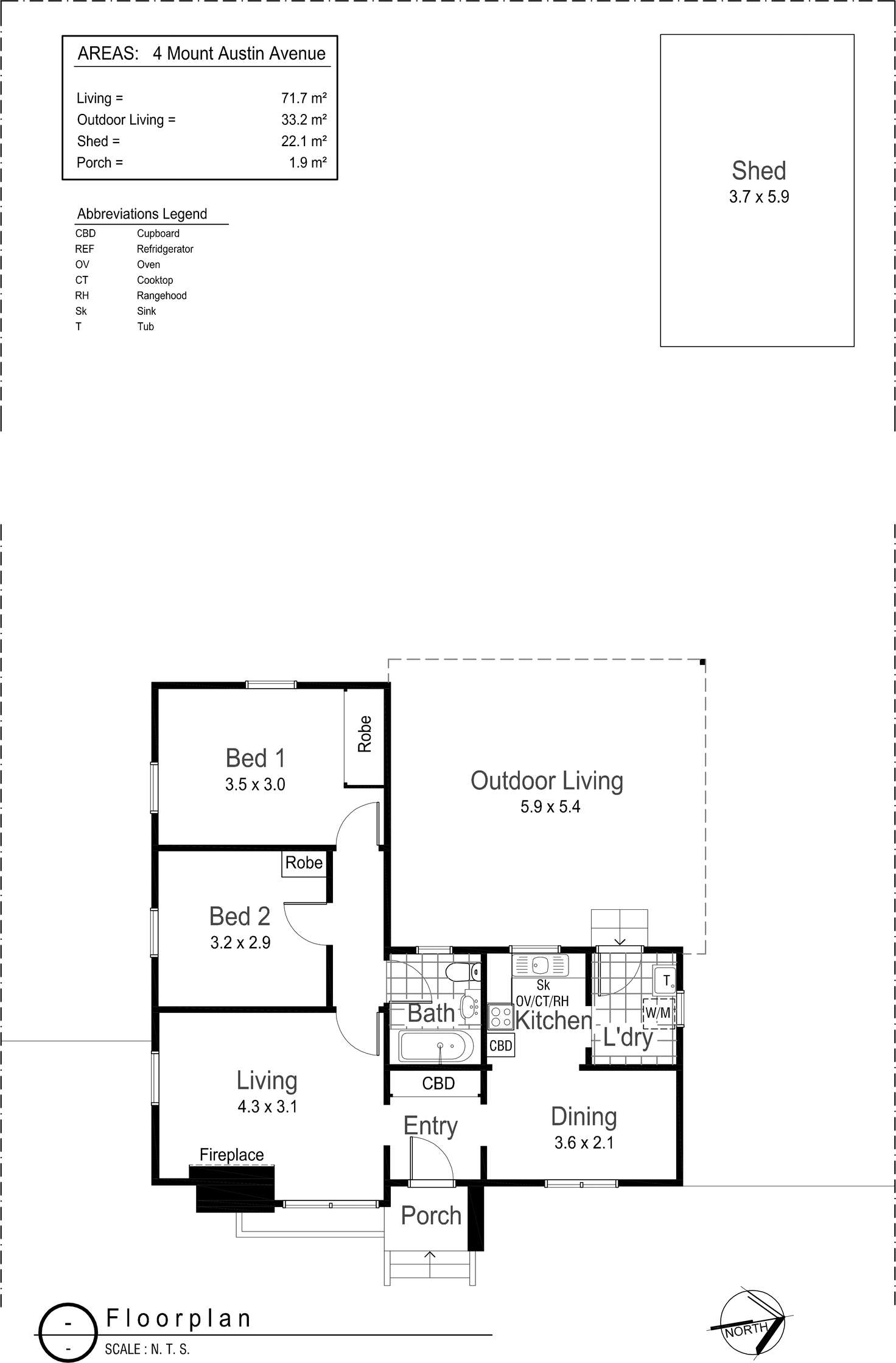 Floorplan of Homely house listing, 4 Mount Austin Avenue, Mount Austin NSW 2650