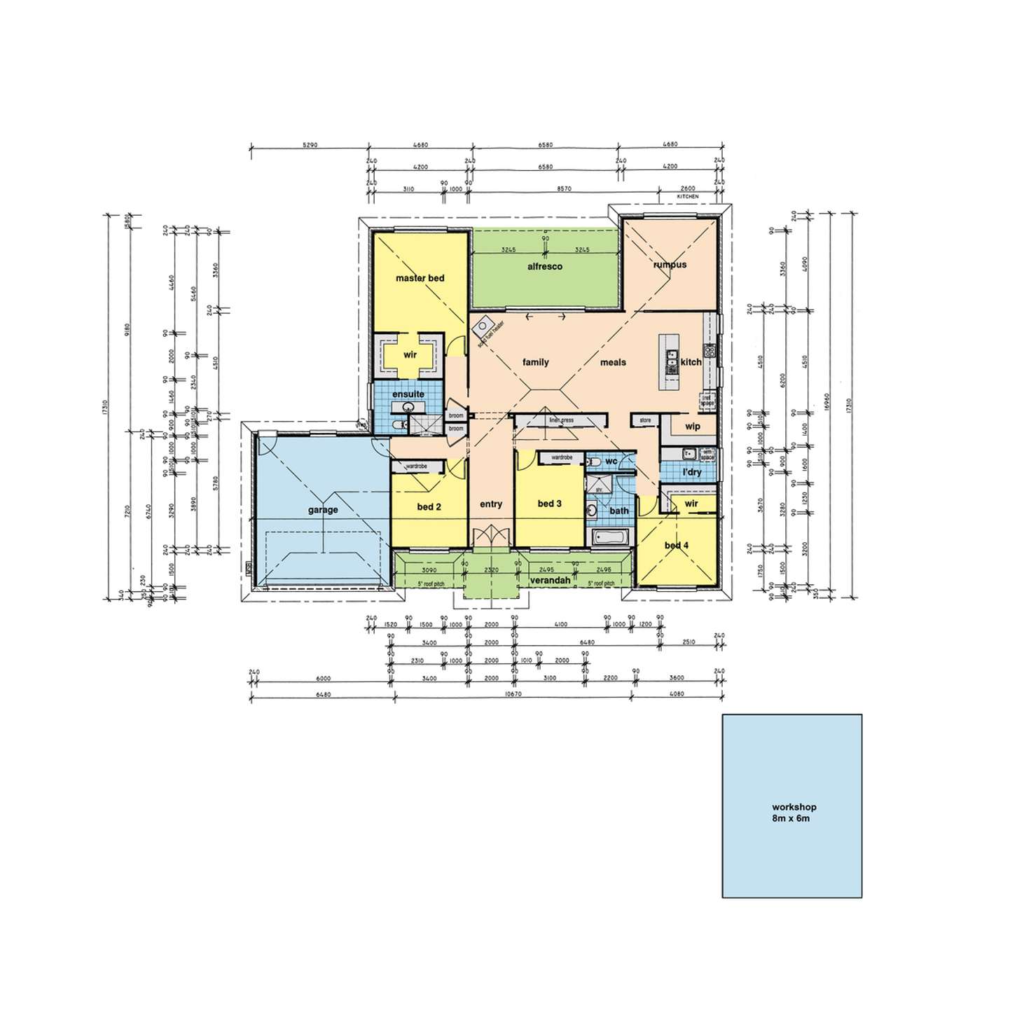 Floorplan of Homely house listing, 56 Newnham Road, Longford VIC 3851