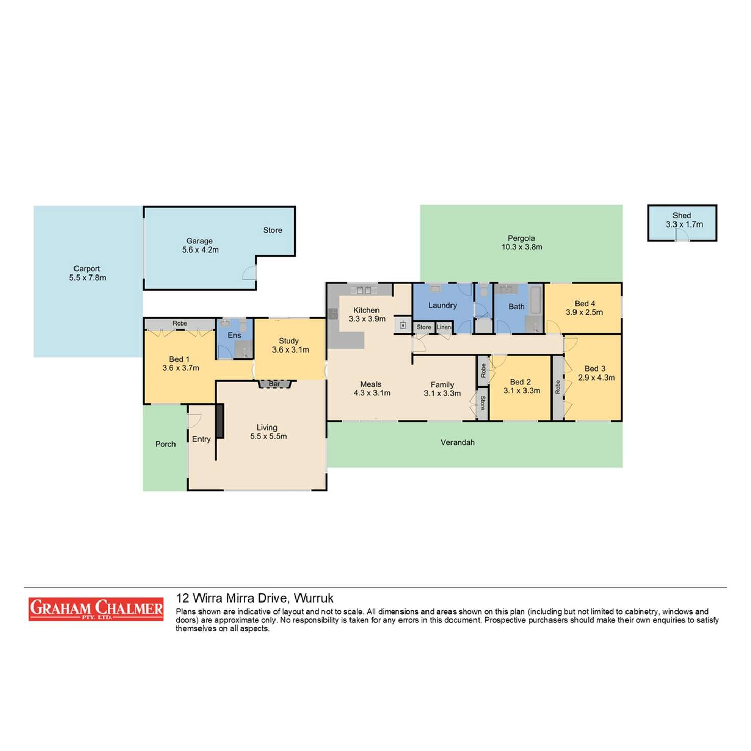 Floorplan of Homely house listing, 12 Wirra Mirra Drive, Wurruk VIC 3850