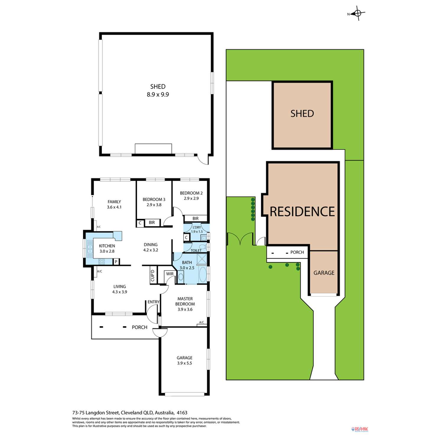 Floorplan of Homely house listing, 73-75 Langdon Street, Cleveland QLD 4163