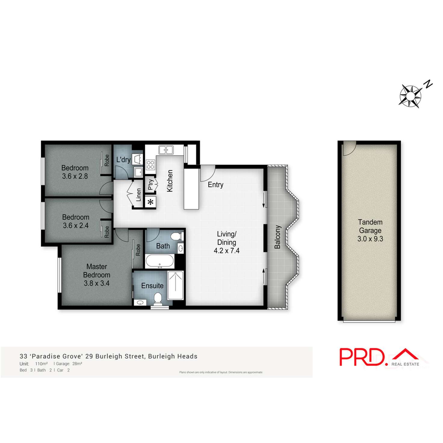 Floorplan of Homely unit listing, 33/29 Burleigh Street, Burleigh Heads QLD 4220