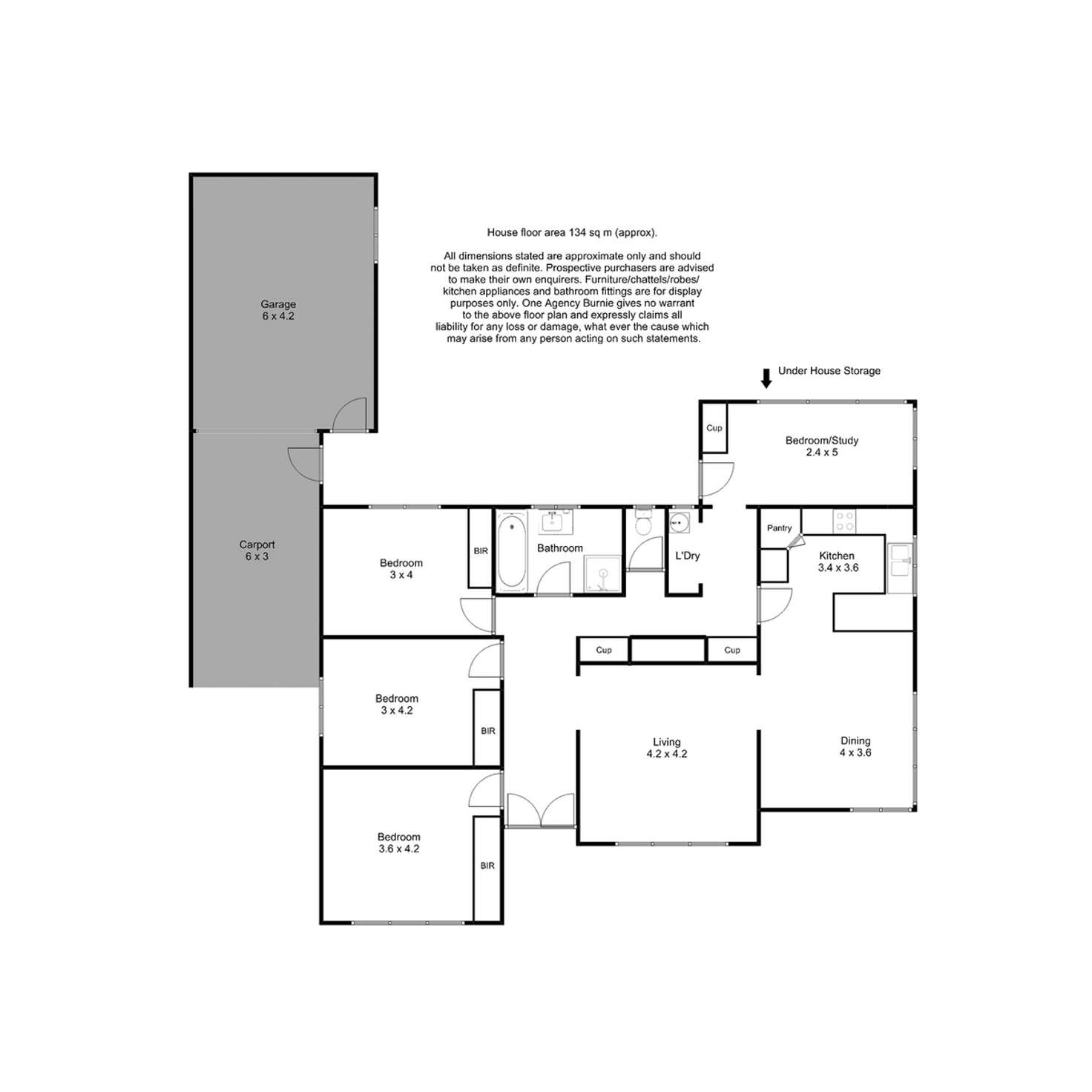 Floorplan of Homely house listing, 4 Saundridge Road, Cooee TAS 7320