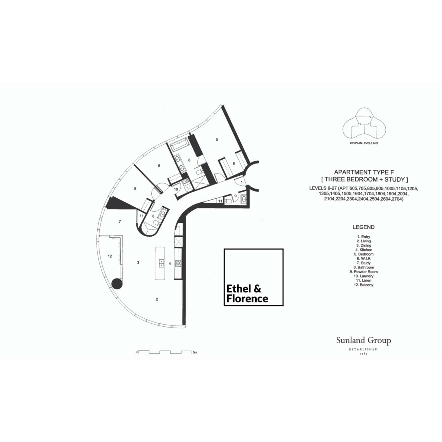 Floorplan of Homely apartment listing, 1505/140 Alice Street, Brisbane City QLD 4000