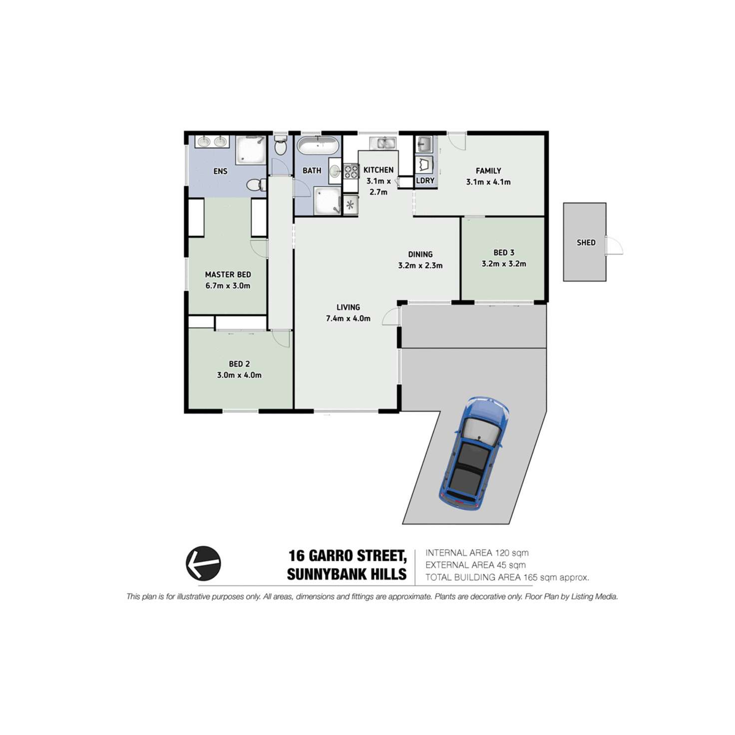 Floorplan of Homely house listing, 16 Garro Street, Sunnybank Hills QLD 4109