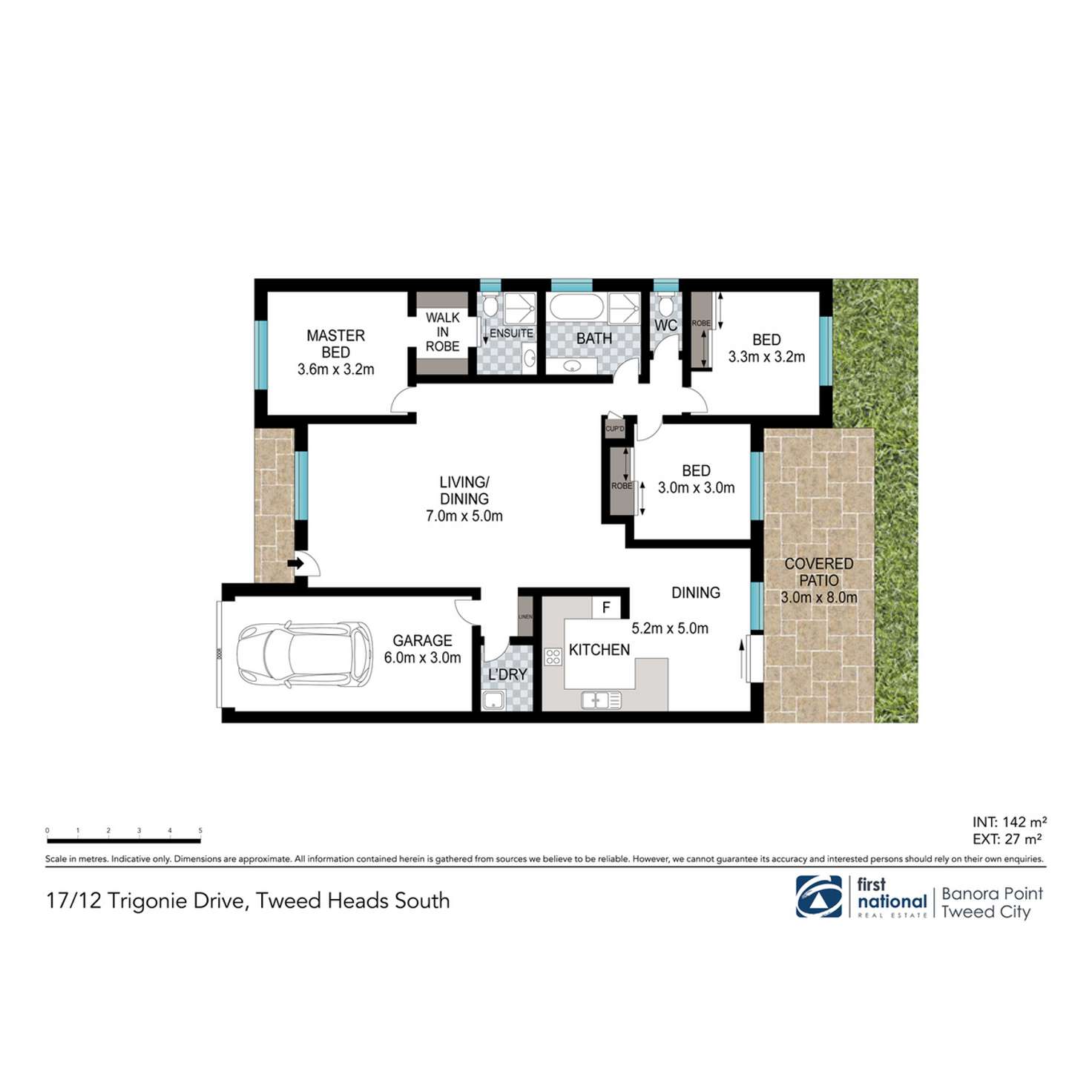 Floorplan of Homely semiDetached listing, 17/12 Trigonie Drive, Tweed Heads South NSW 2486