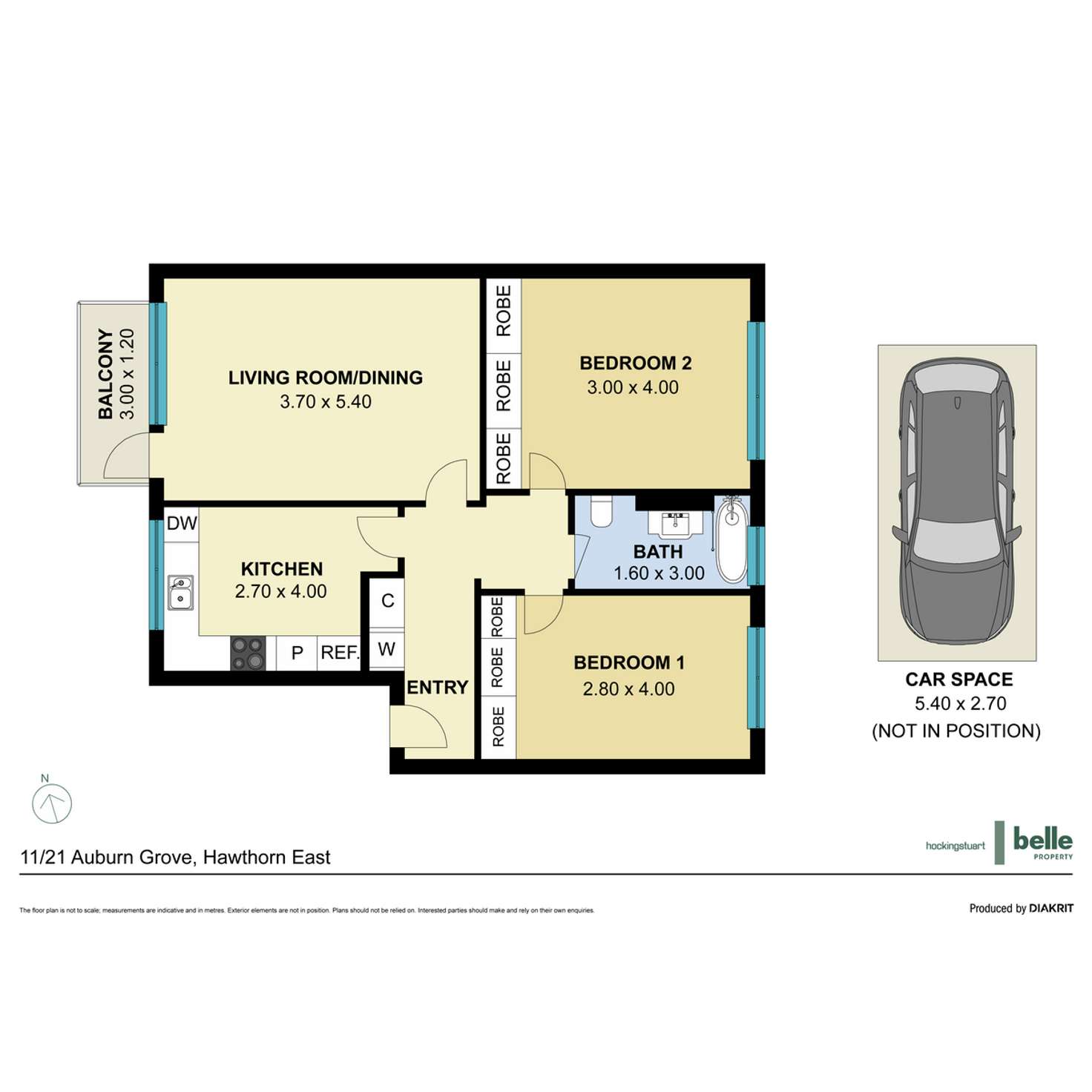 Floorplan of Homely apartment listing, 11/21 Auburn Grove, Hawthorn East VIC 3123
